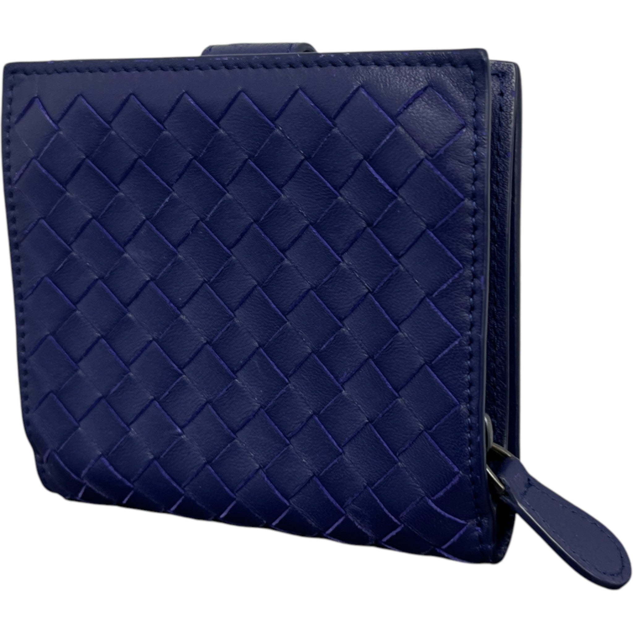 Women's Intrecciato Leather Purse Purple