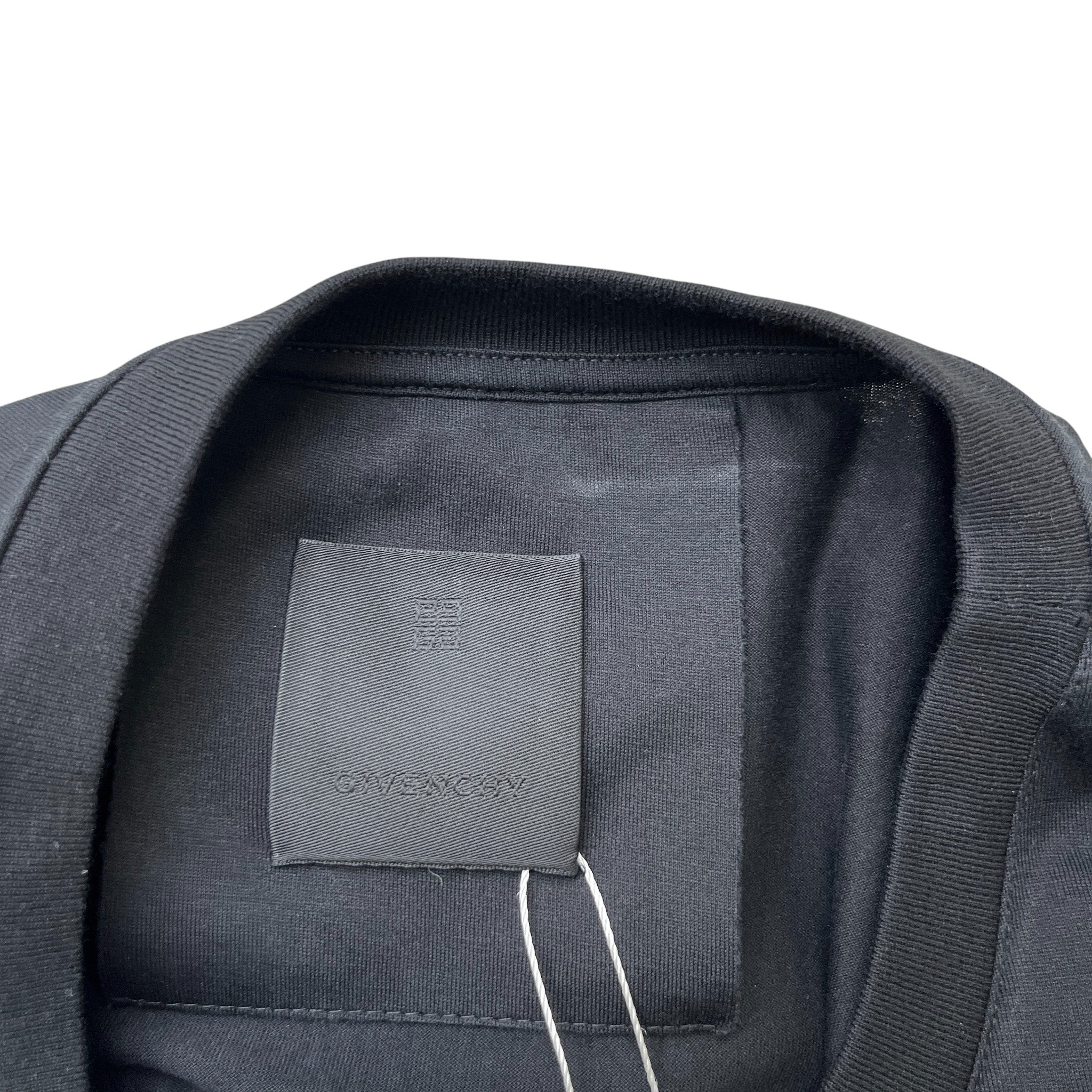 Men's Logo Print T-Shirt Black Size XXL