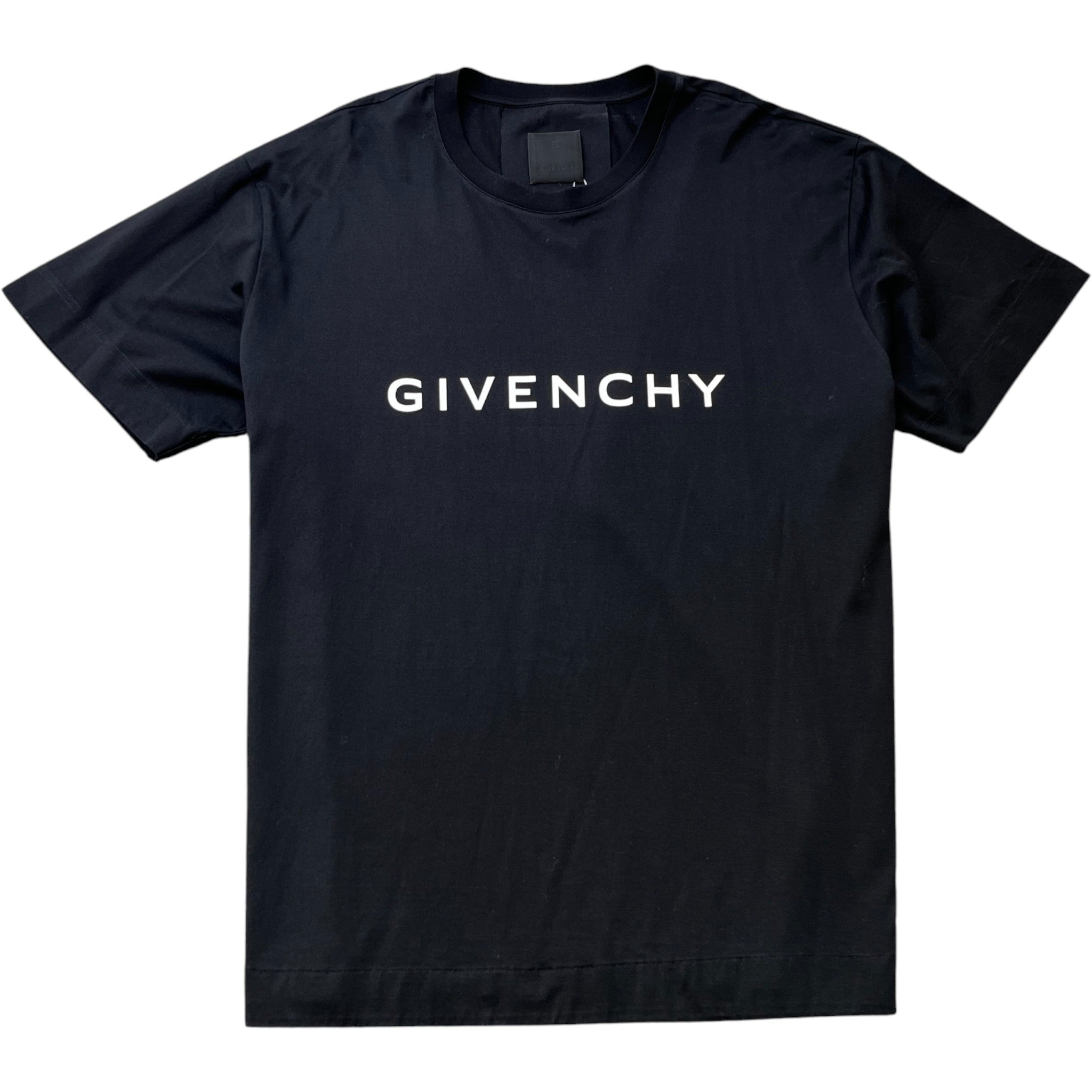 Men's Logo Print T-Shirt Black Size XXL