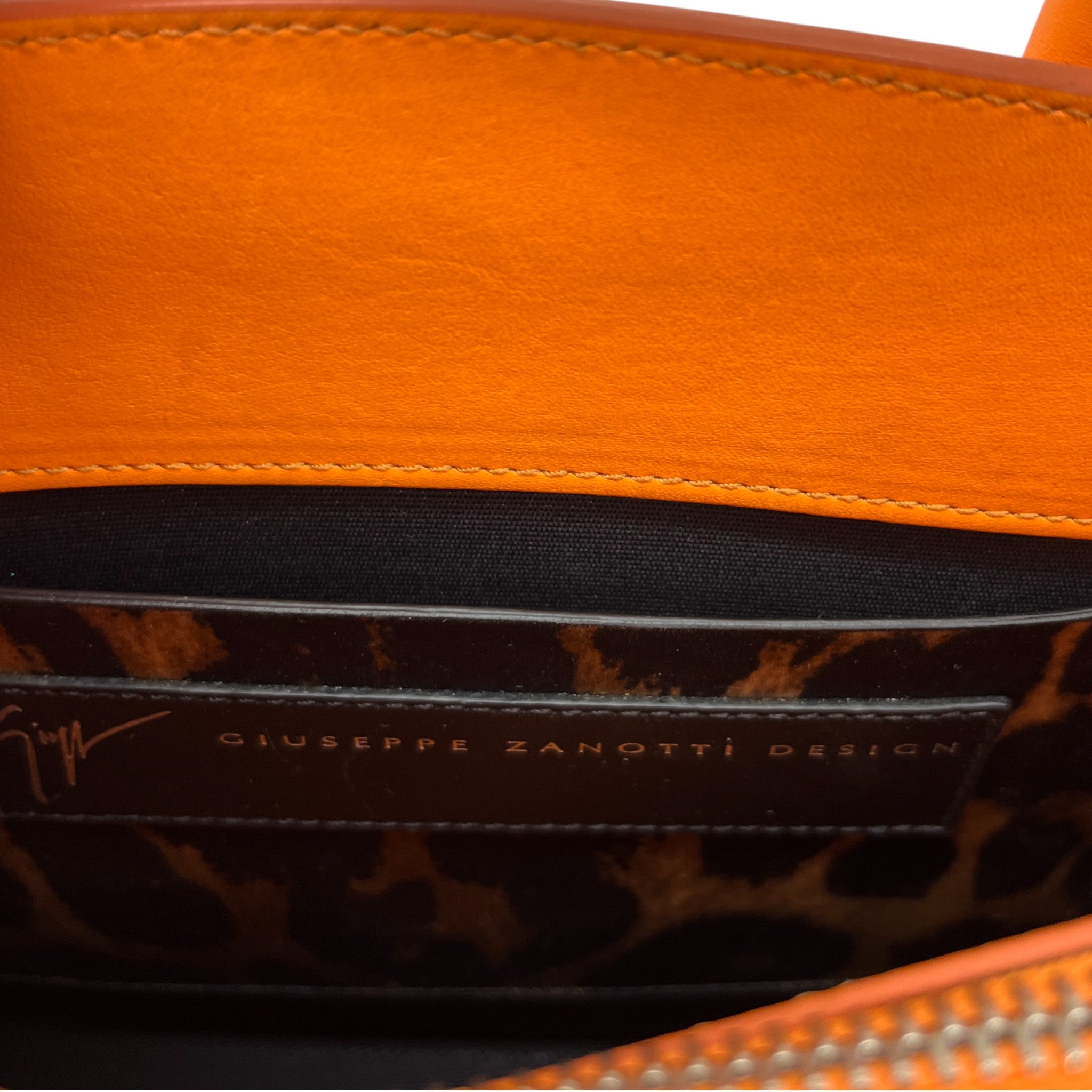 Women's G17 Croc Embossed Handbag Orange