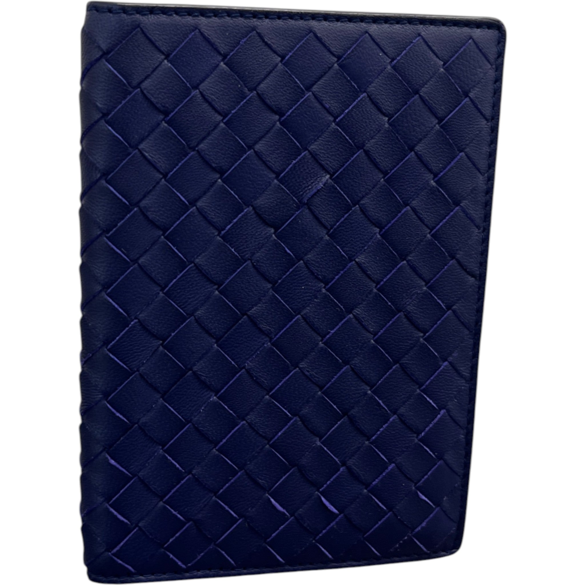 Women's Intrecciato Passport Holder Purple