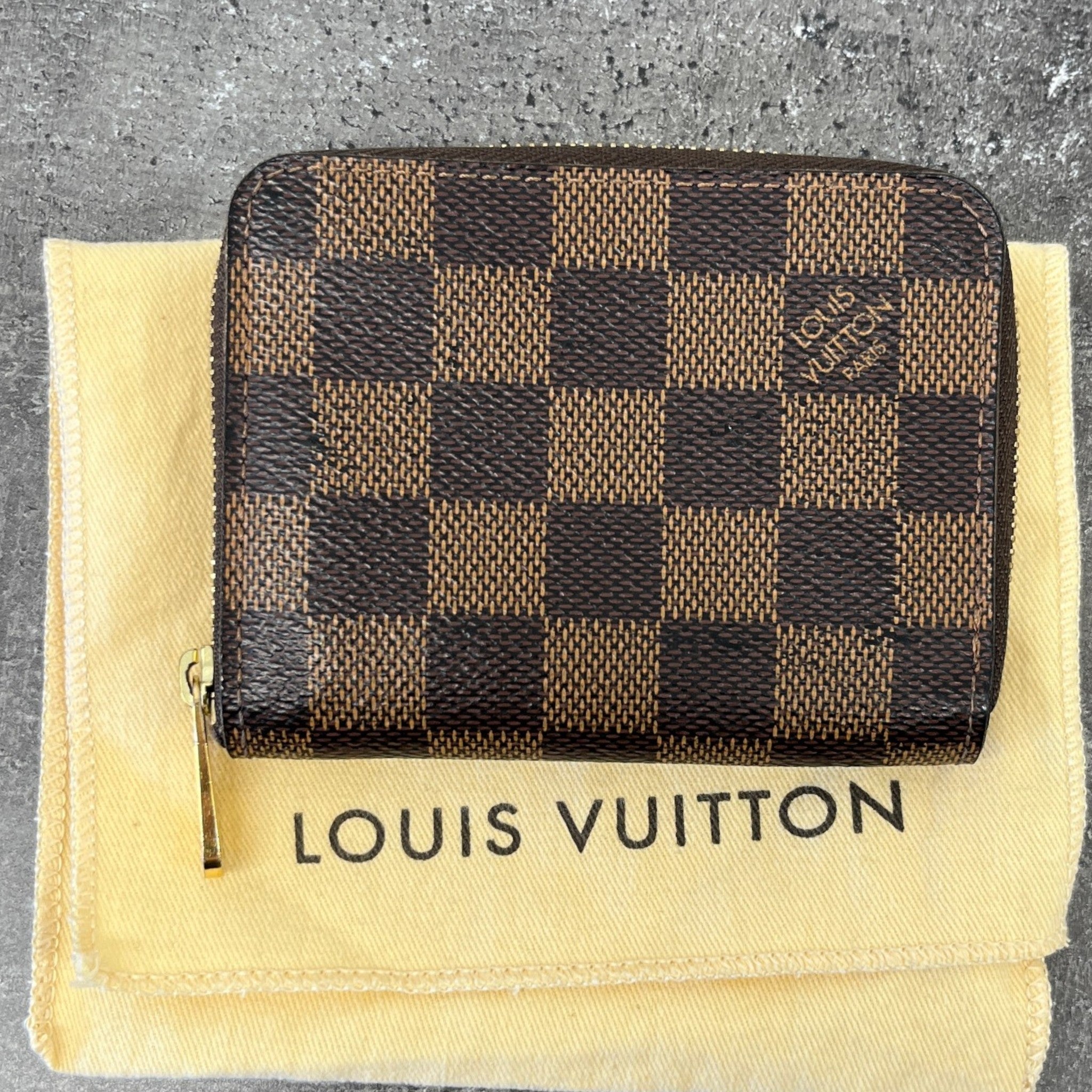 Women's Damier Ebene Zippy Coin Purse Brown