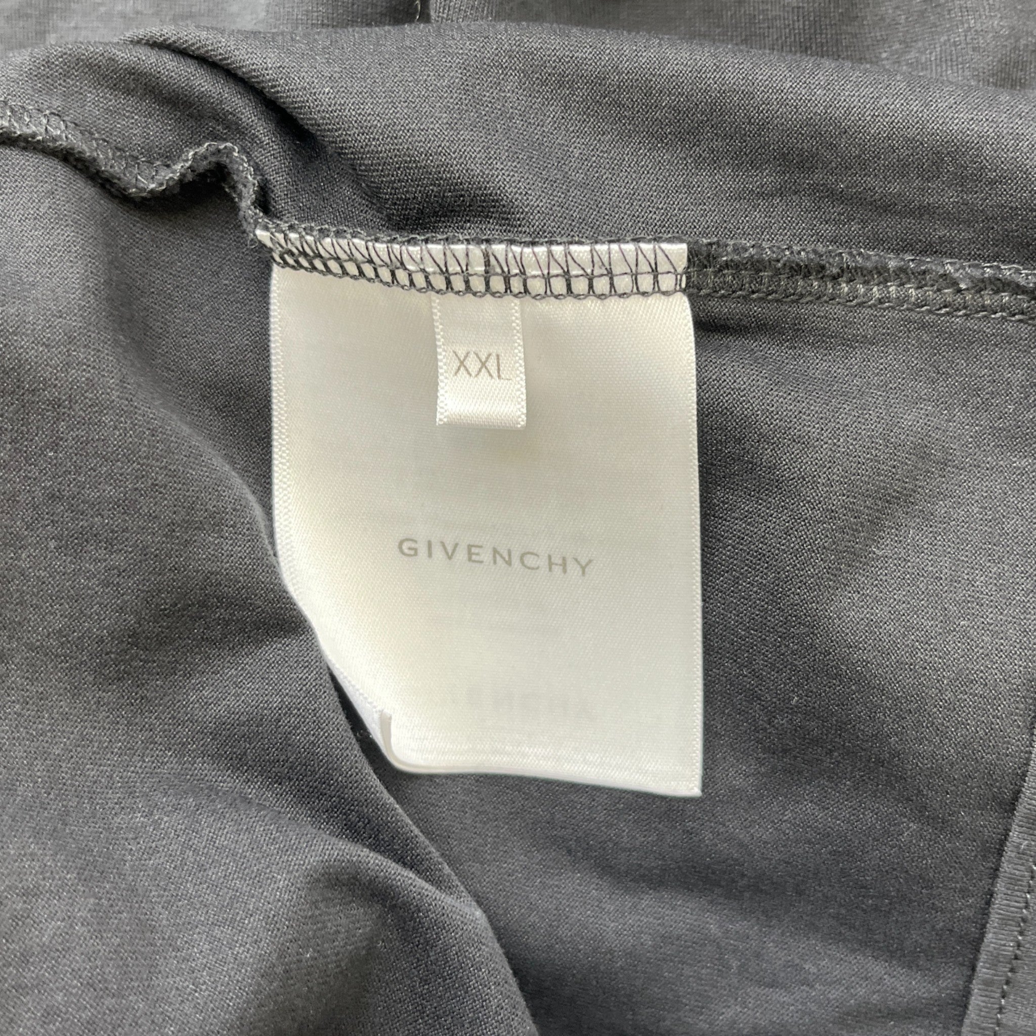 Men's Logo Print T-Shirt Black Size XXL