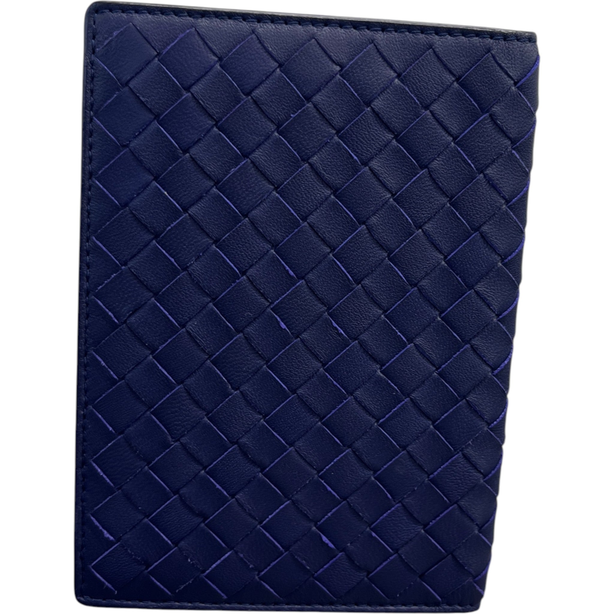 Women's Intrecciato Passport Holder Purple