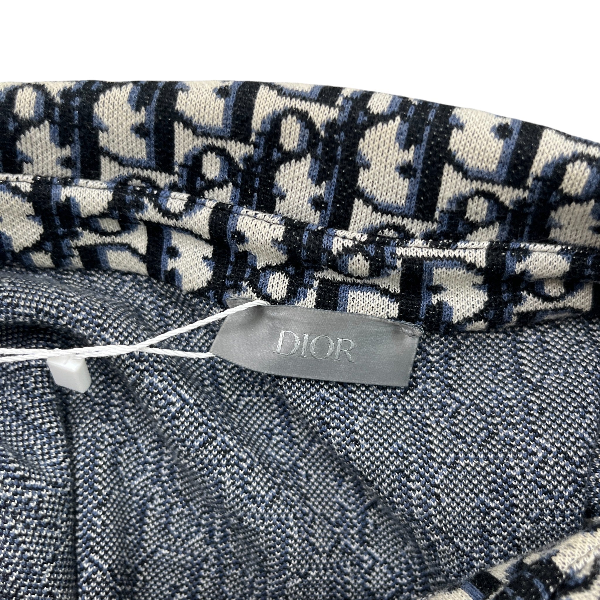 Men's Oblique Jacquard OverShirt Navy Size M