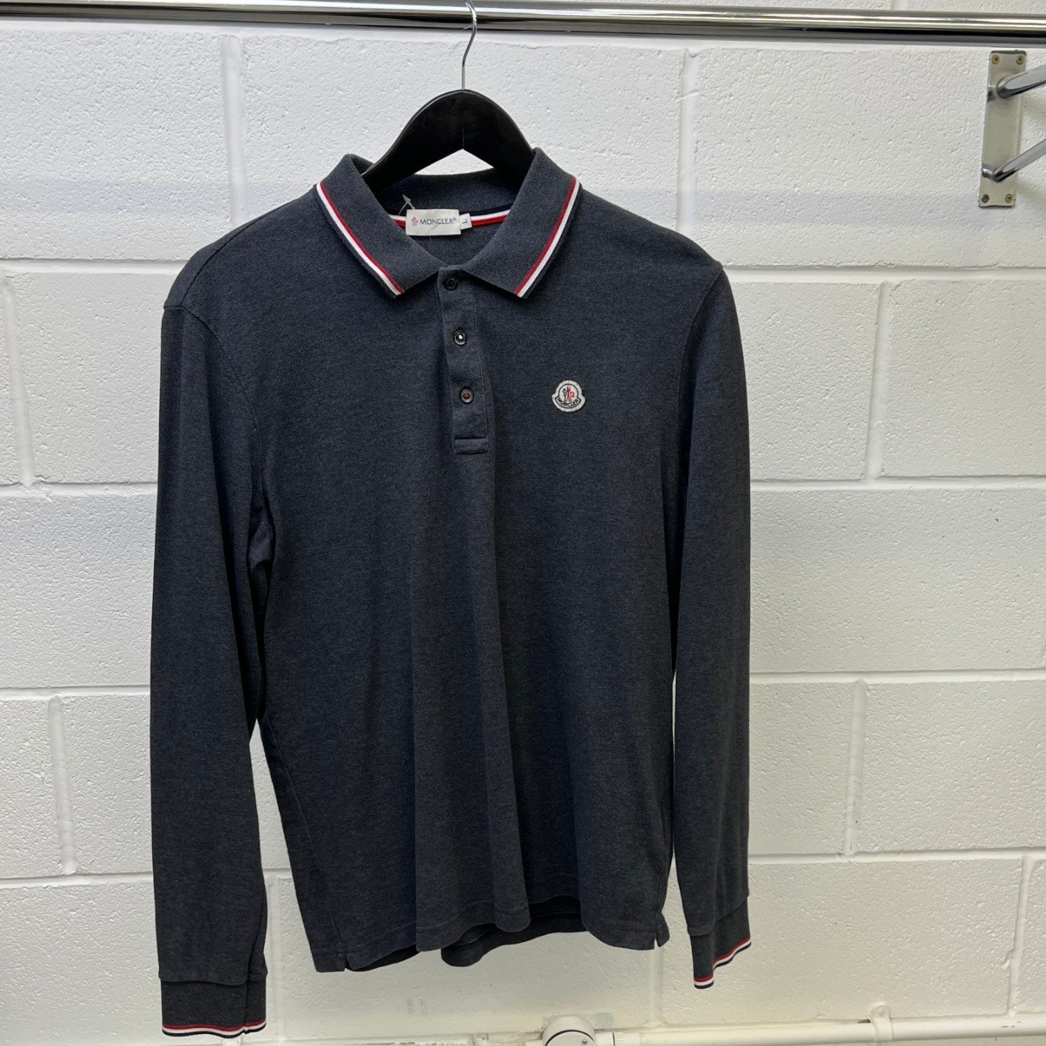 Men's Maglia Polo Shirt Grey Size L