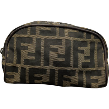 Women's FF Monogram Toiletry Bag Brown