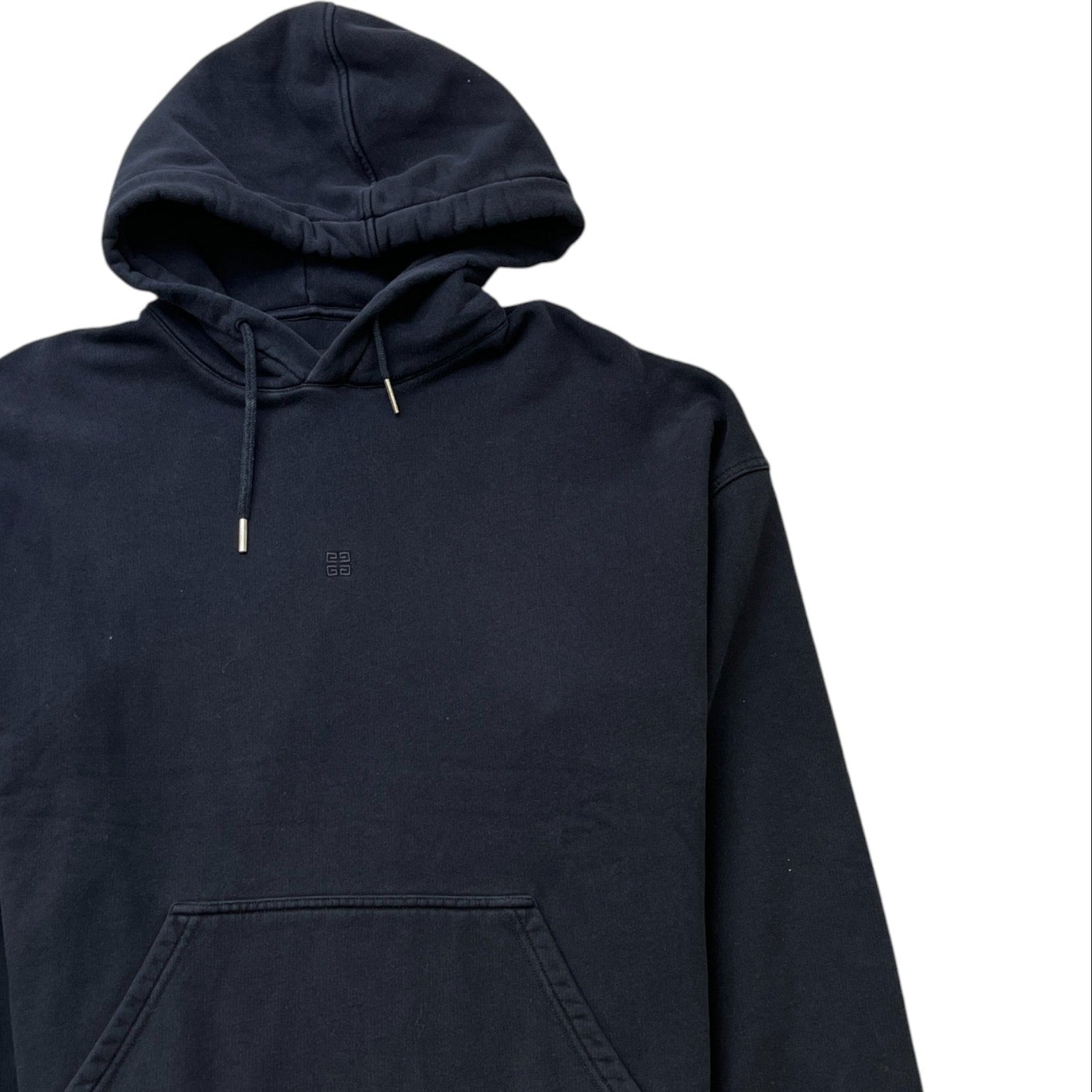 Men's 4G Embroidered Logo Hoodie Black Size XL