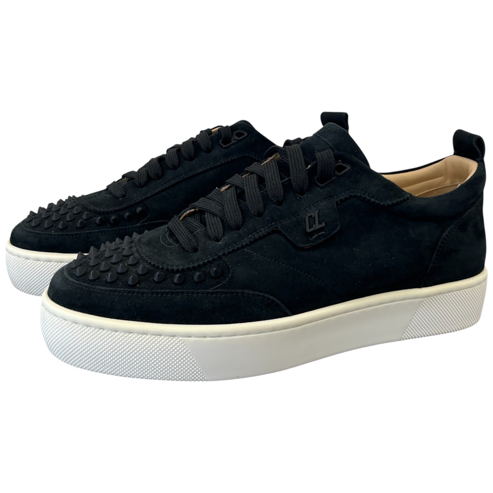 Men's Happyrui Spikes Low Trainers Black Size EU 43 / UK 9