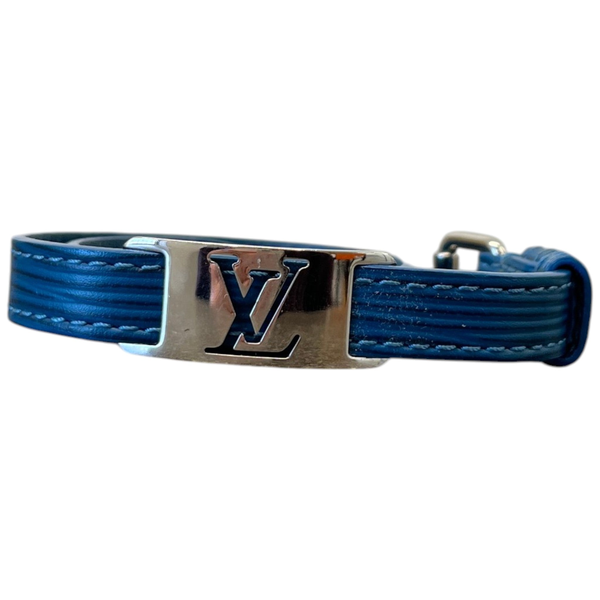 Men's Epi Wrap Bracelet Blue