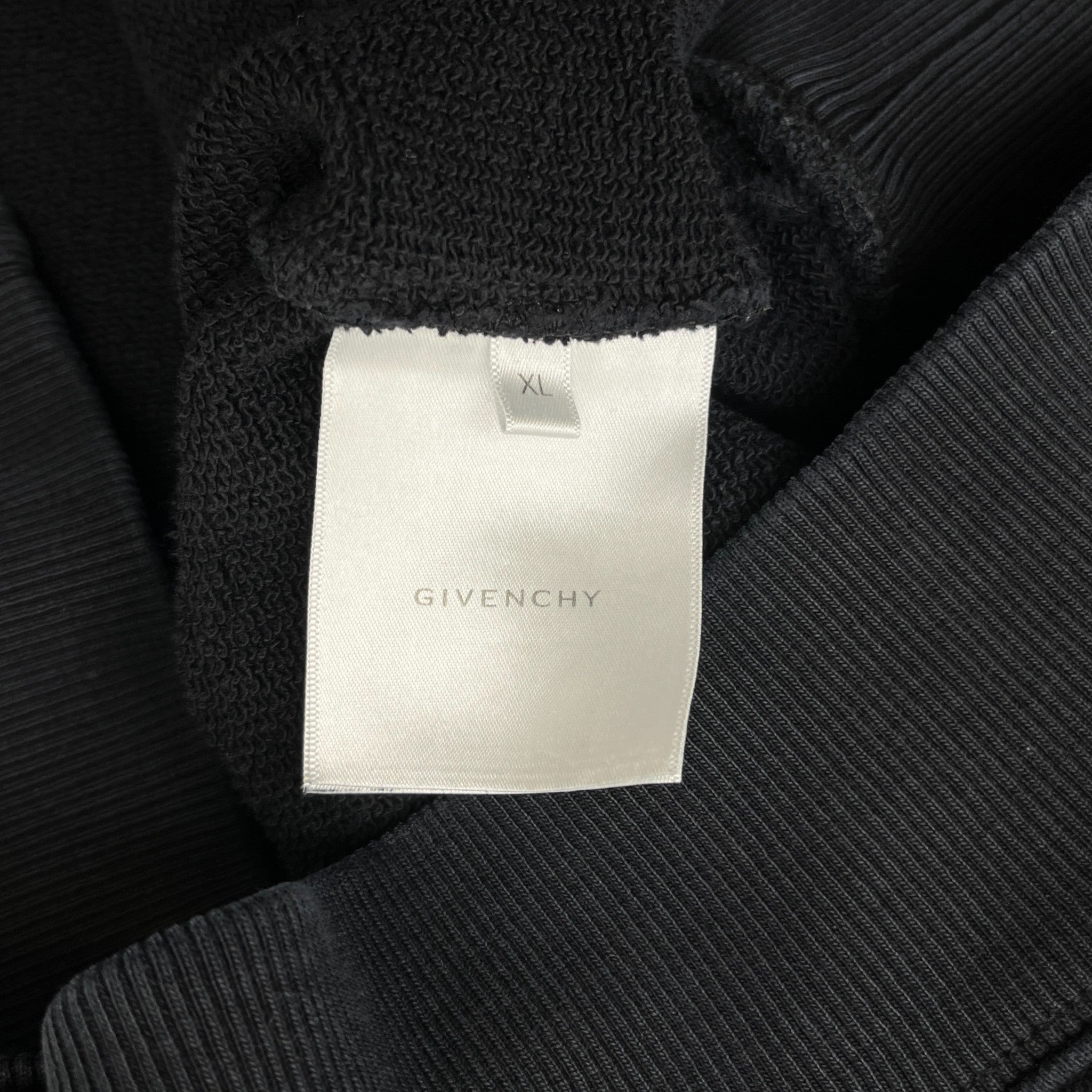 Men's 4G Embroidered Logo Hoodie Black Size XL