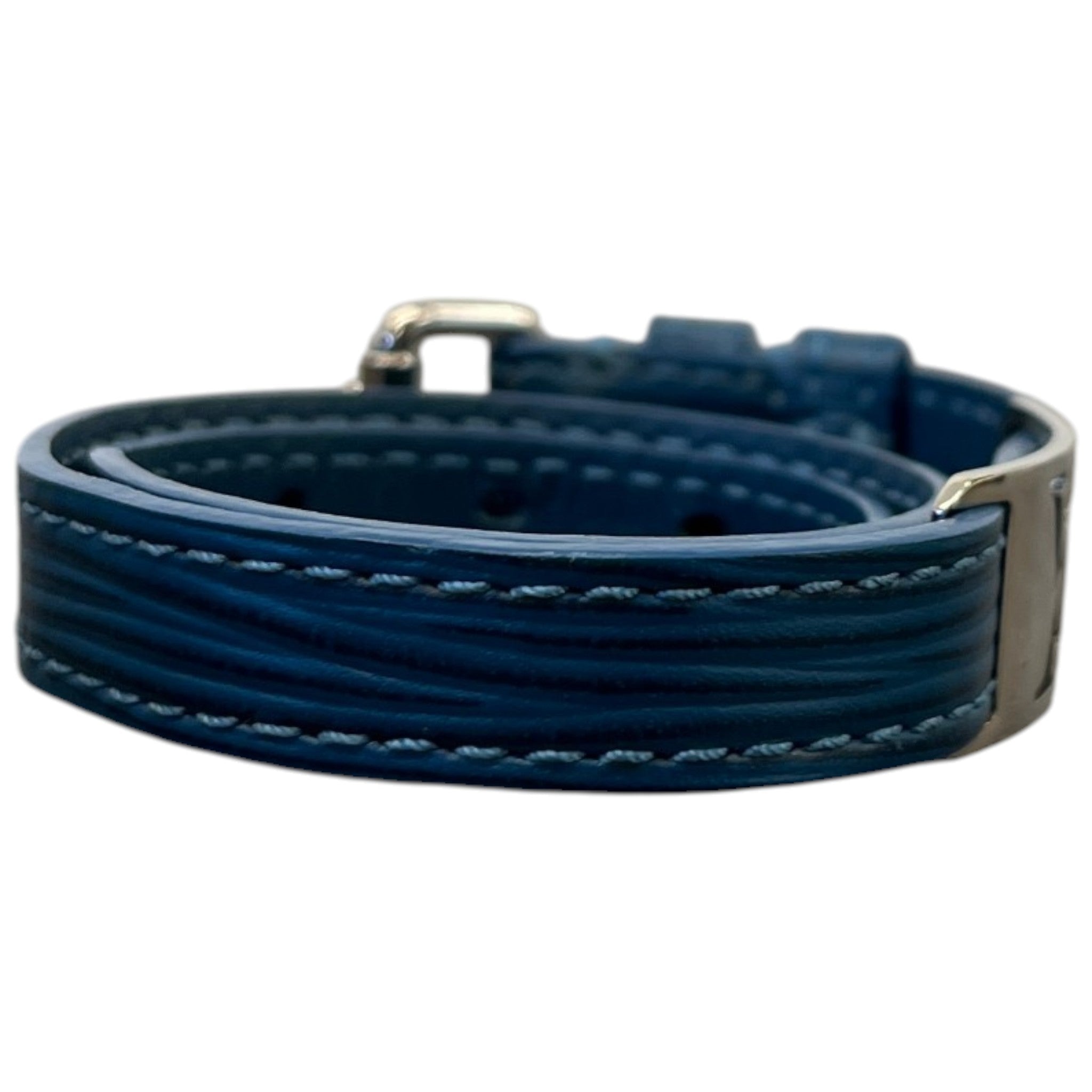 Men's Epi Wrap Bracelet Blue