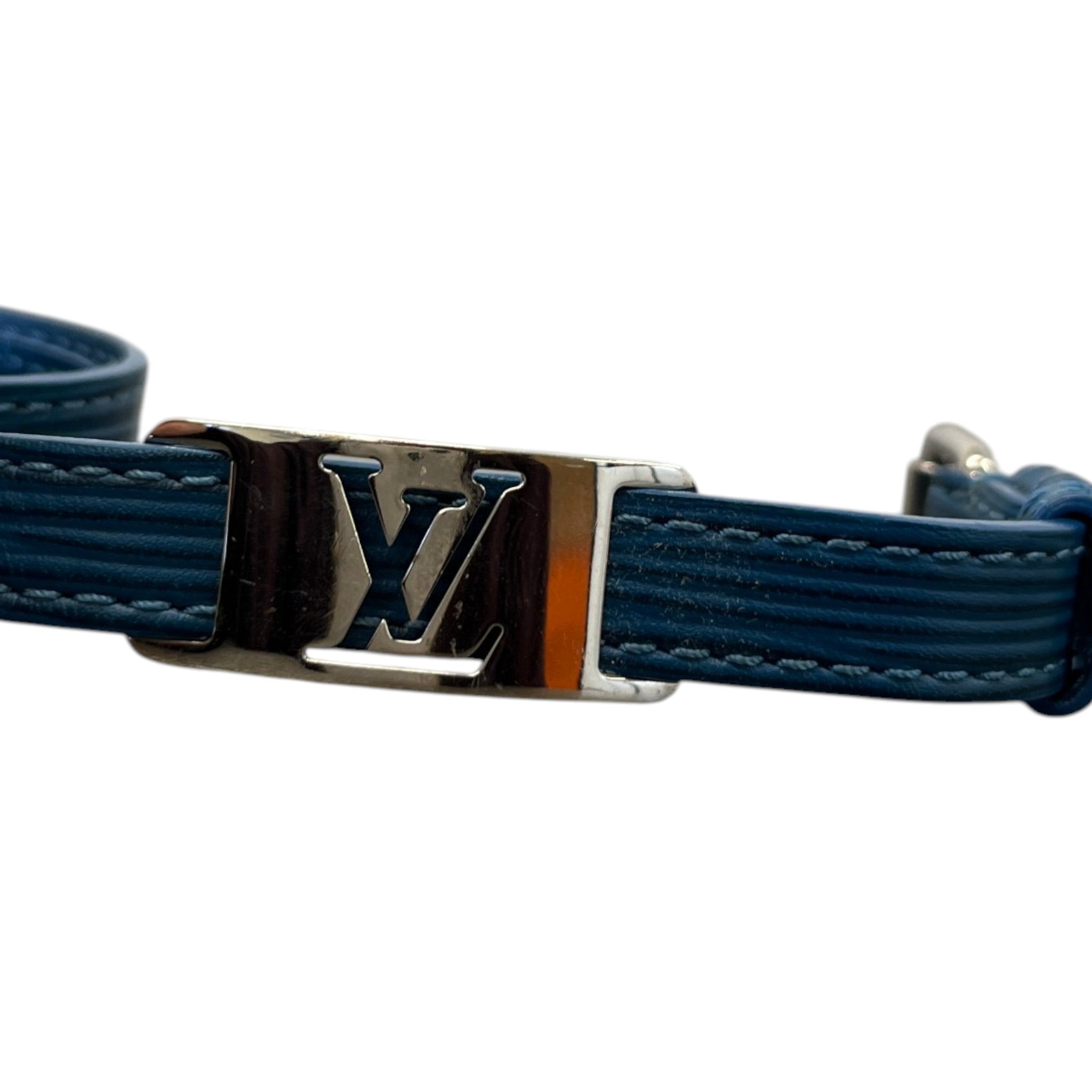 Men's Epi Wrap Bracelet Blue