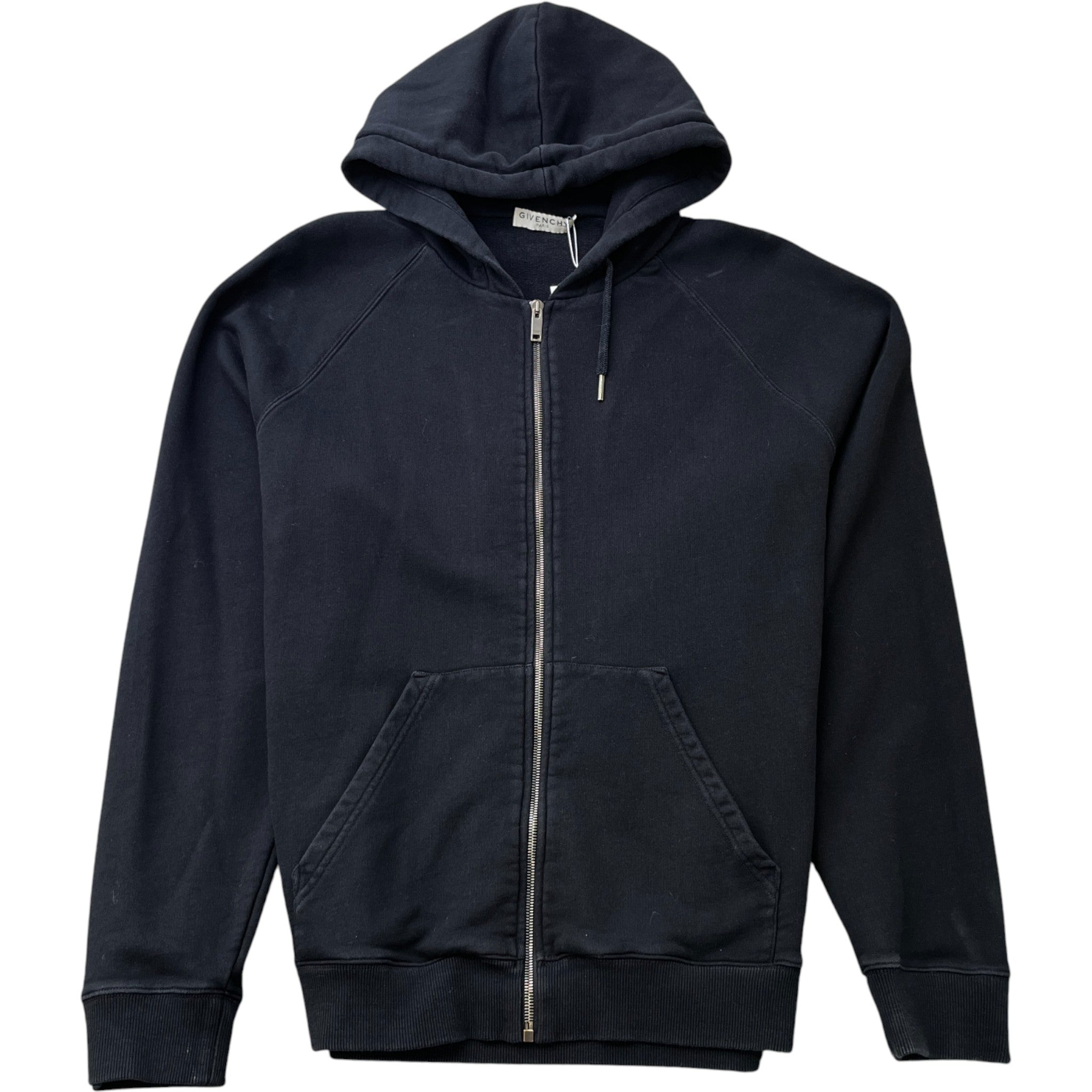 Men's Embroidered Logo Zip Track Jacket Black Size XXL