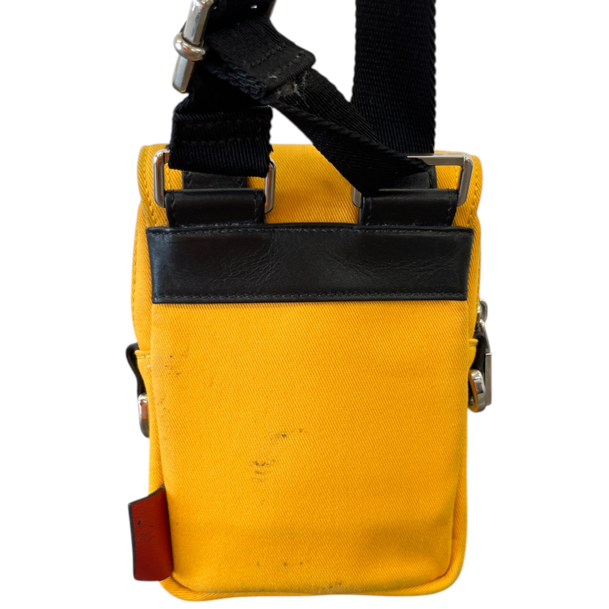 Men's Studded Messenger Bag Yellow