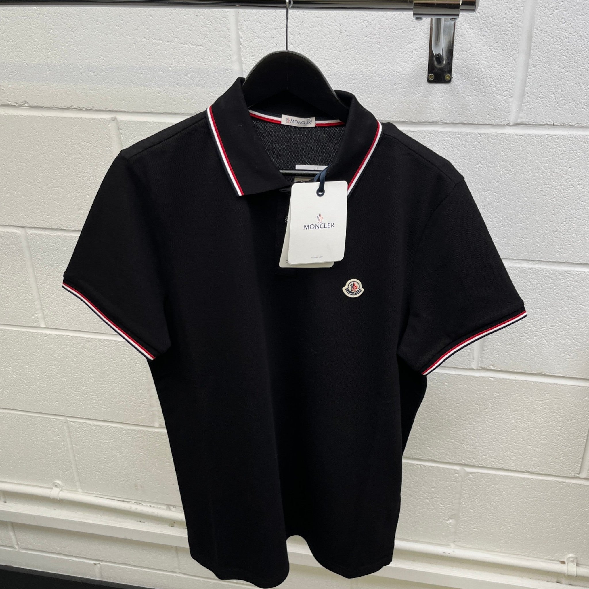 Men's Ss Maglia Polo Shirt Black Size XXL