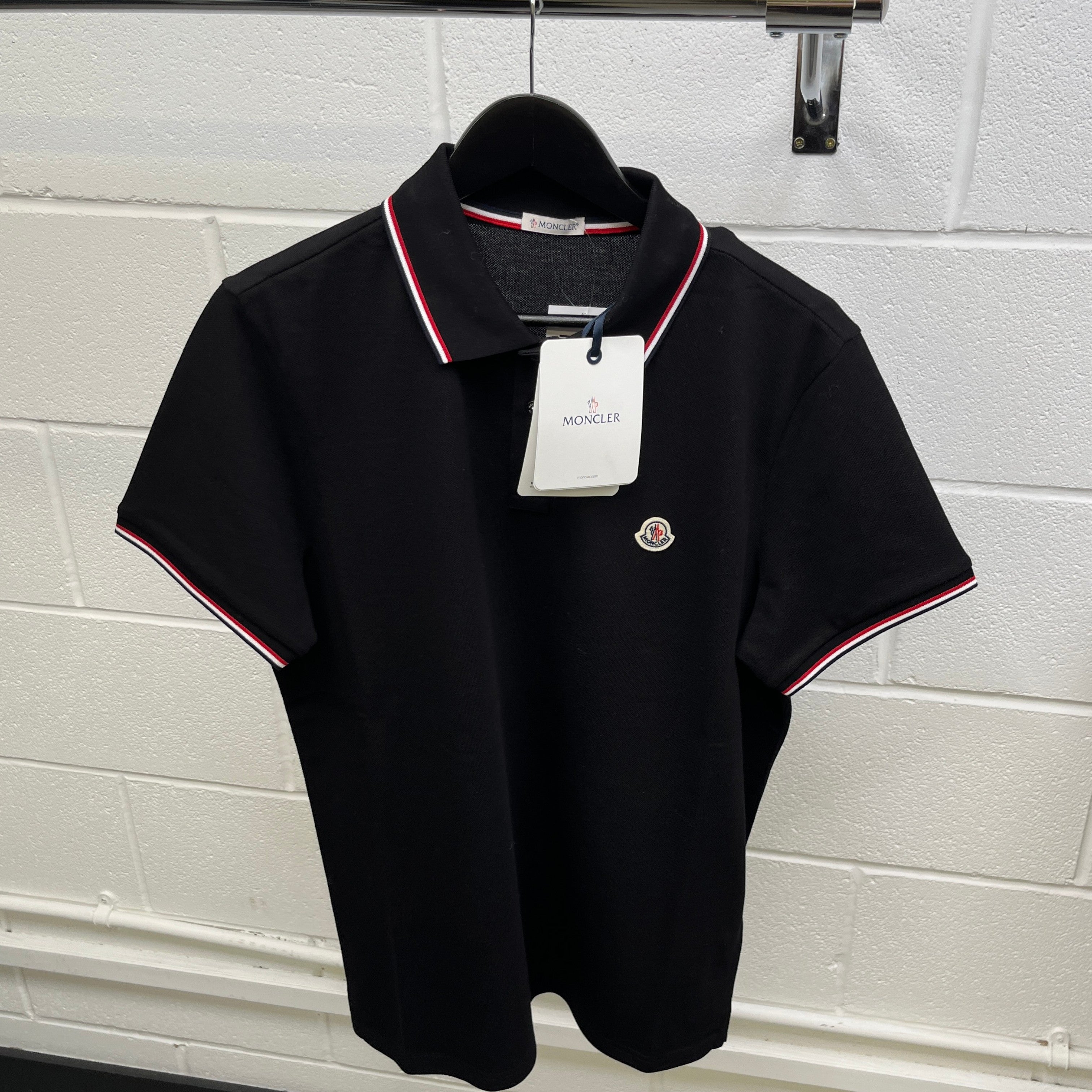 Men's Ss Polo Shirt Black Size S