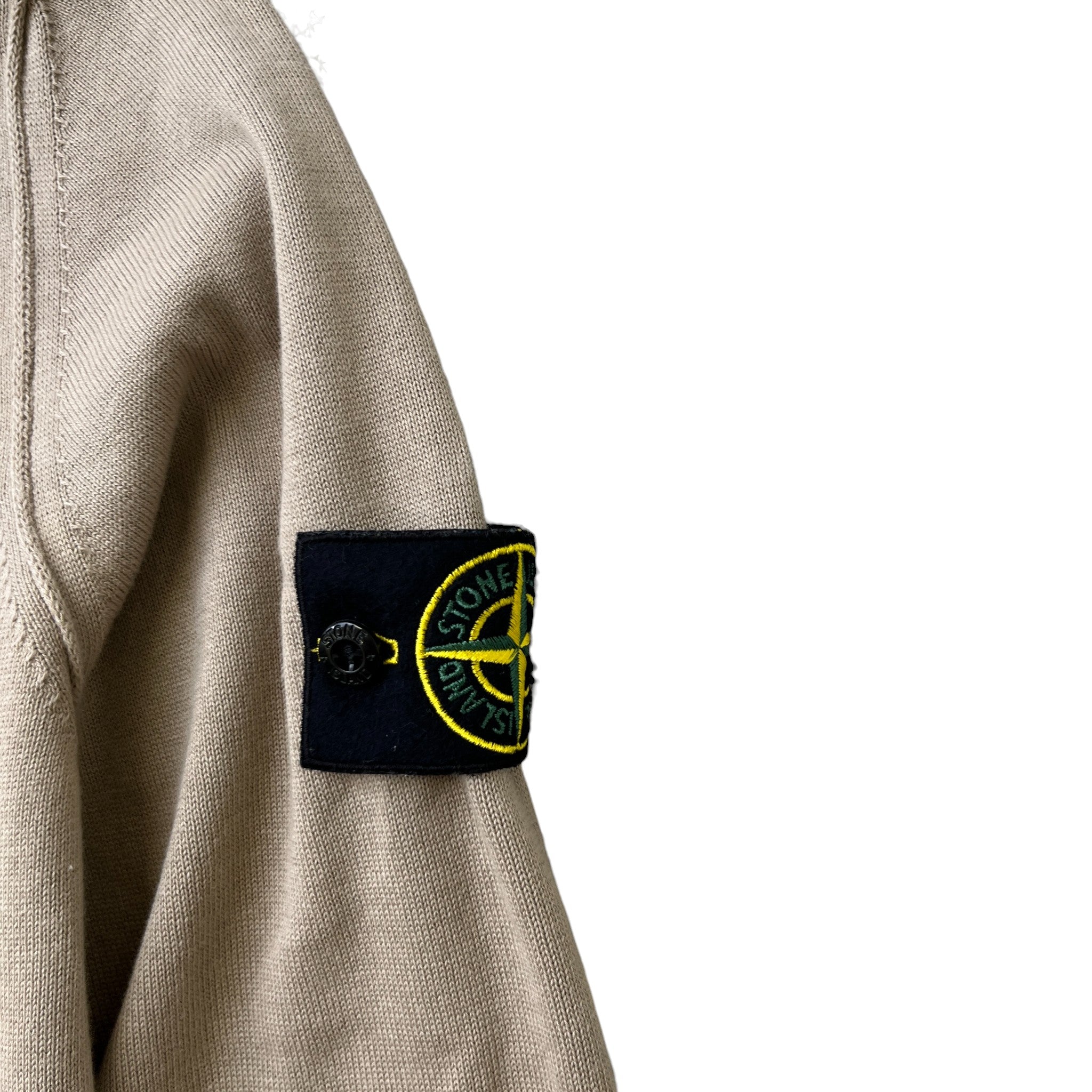 Men's Applique Logo Sweatshirt Beige Size M