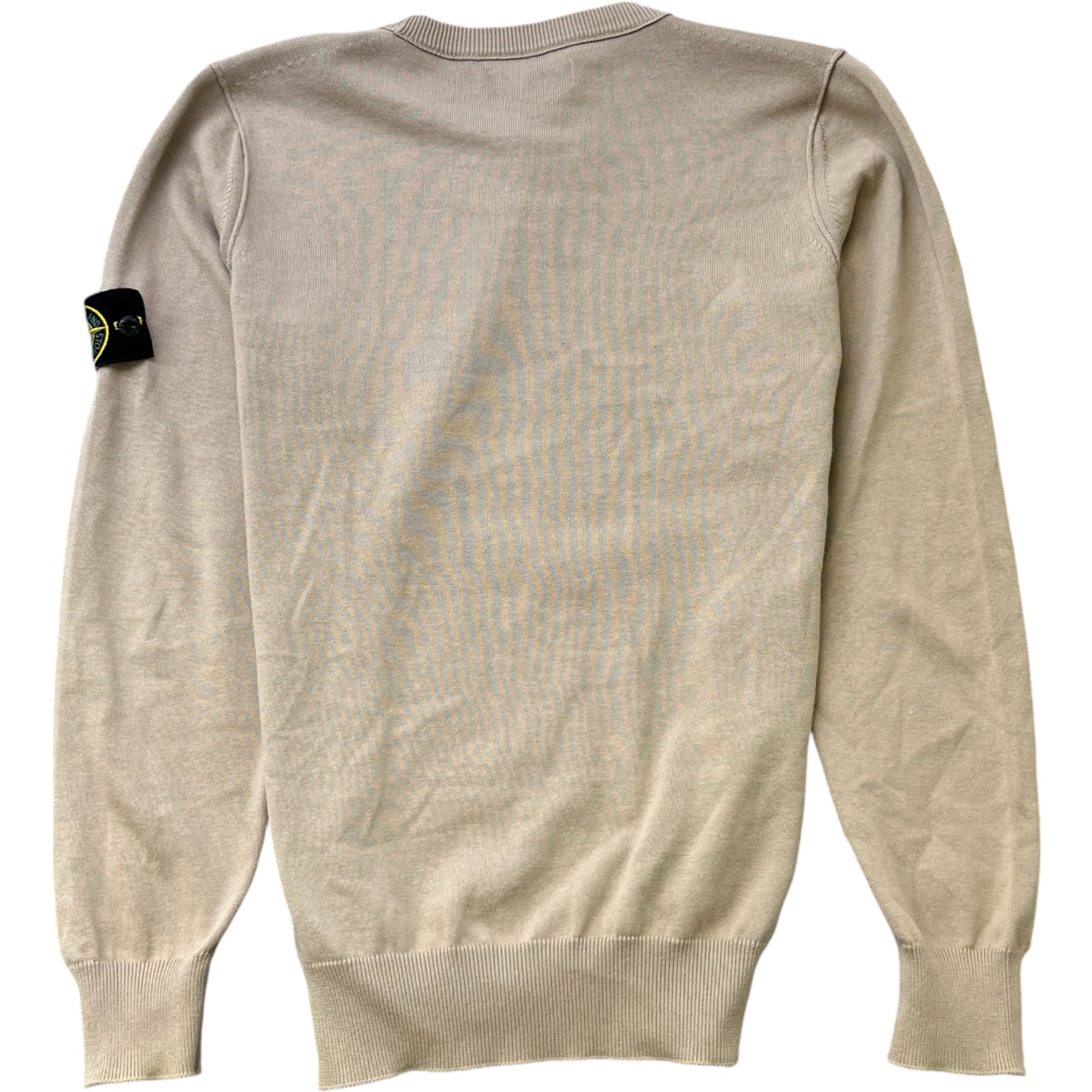 Men's Applique Logo Sweatshirt Beige Size M