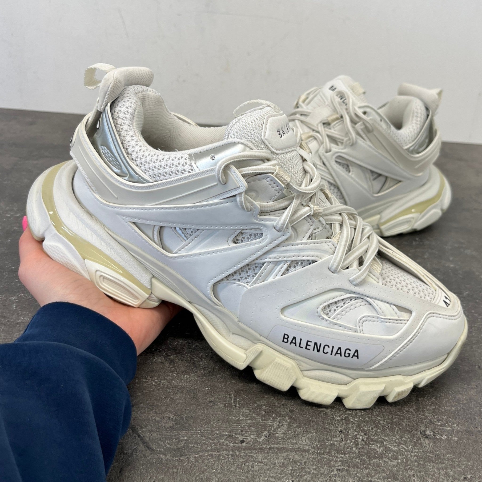 Men's Tracks Low Trainers White Size EU 41 / UK 7