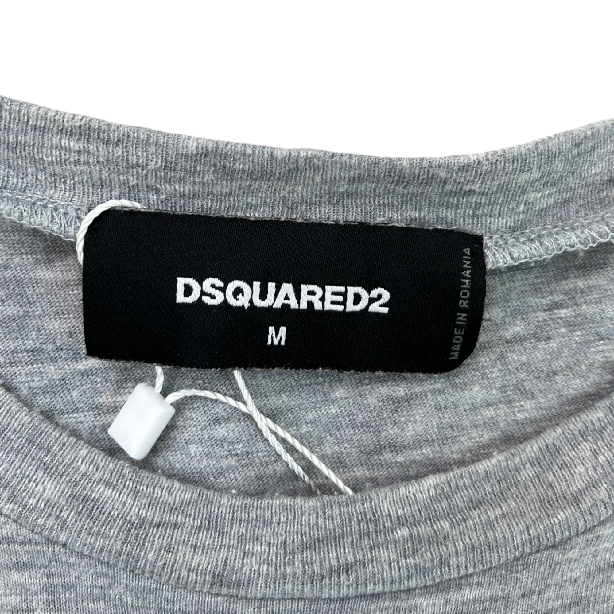 Men's Logo Print T-Shirt Grey Size M