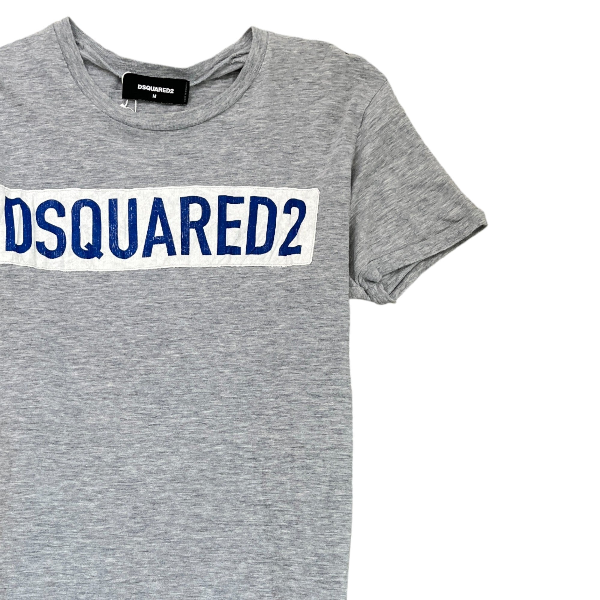 Men's Logo Print T-Shirt Grey Size M