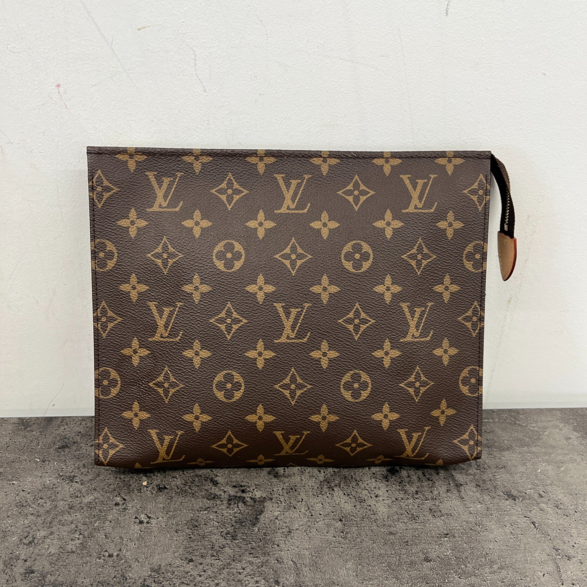 Women's Monogram Toiletry Bag Brown