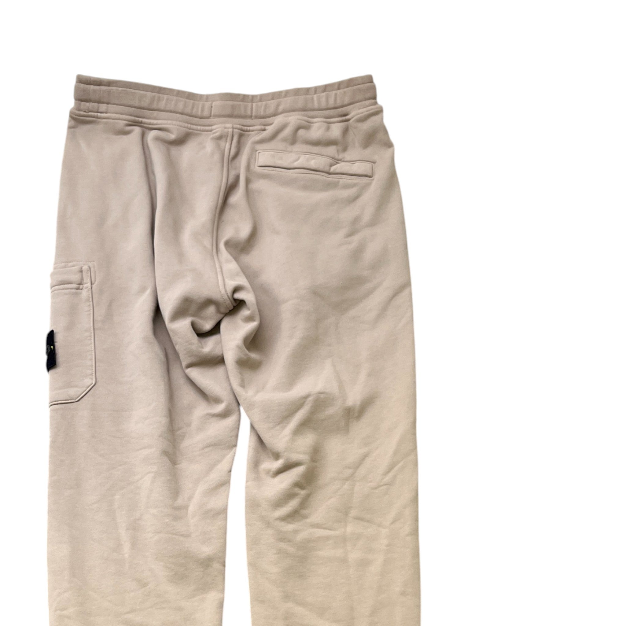 Men's Applique Logo Joggers Beige Size M