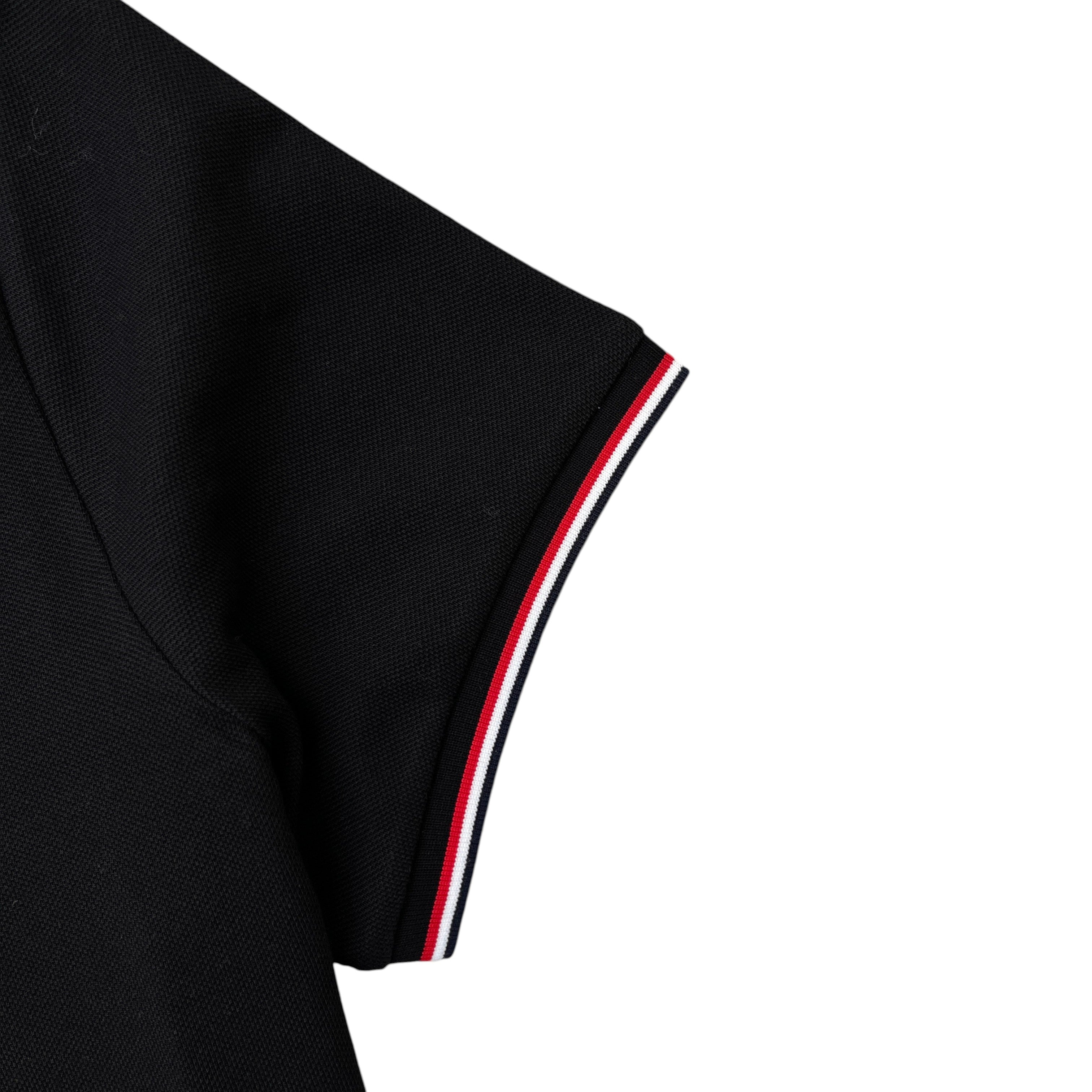 Men's Ss Polo Shirt Black Size L