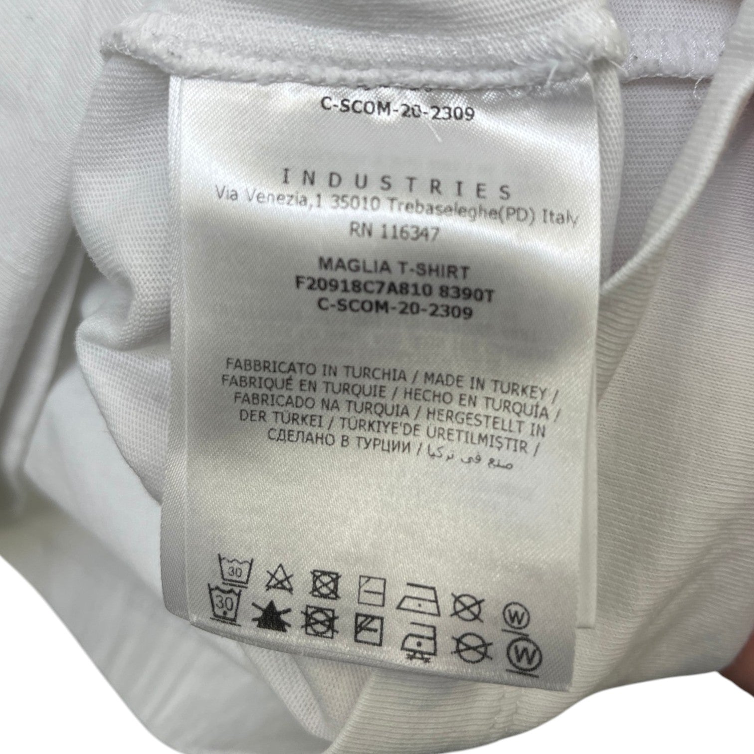 Men's Maglia T-Shirt White Size XL