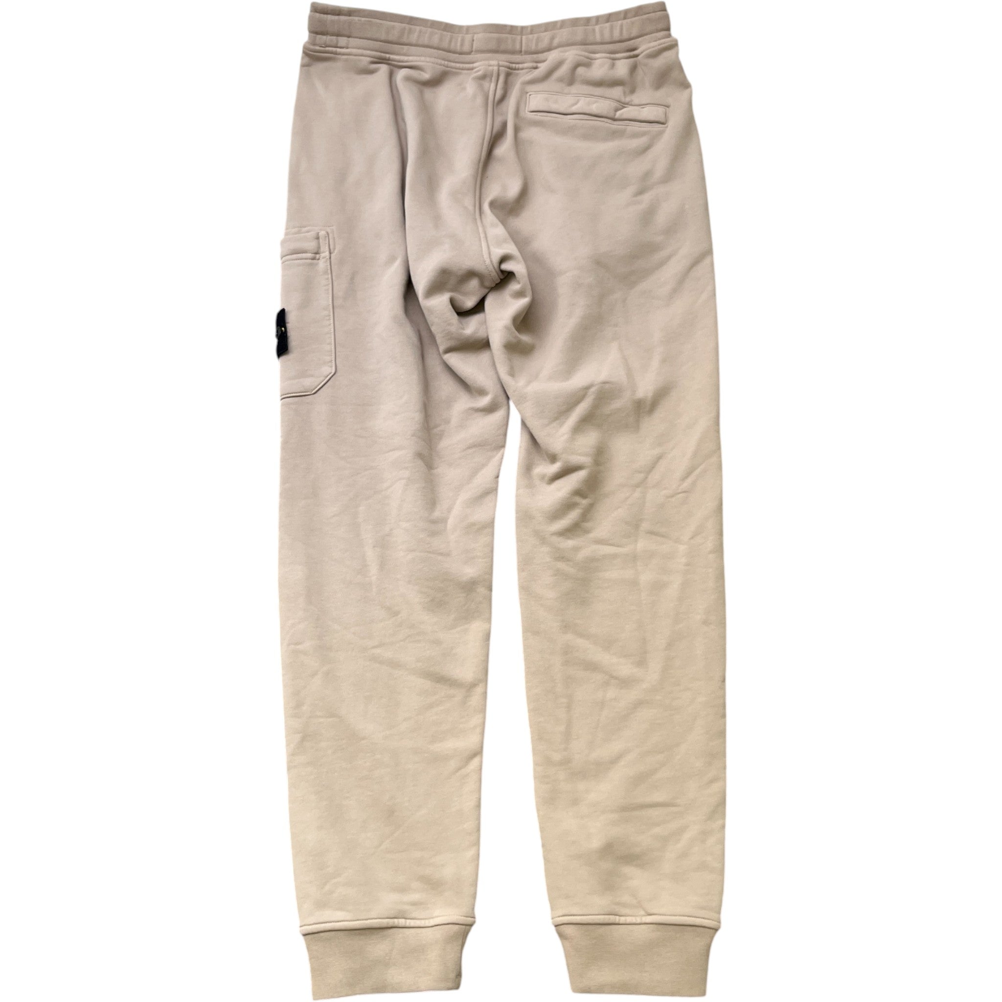 Men's Applique Logo Joggers Beige Size M