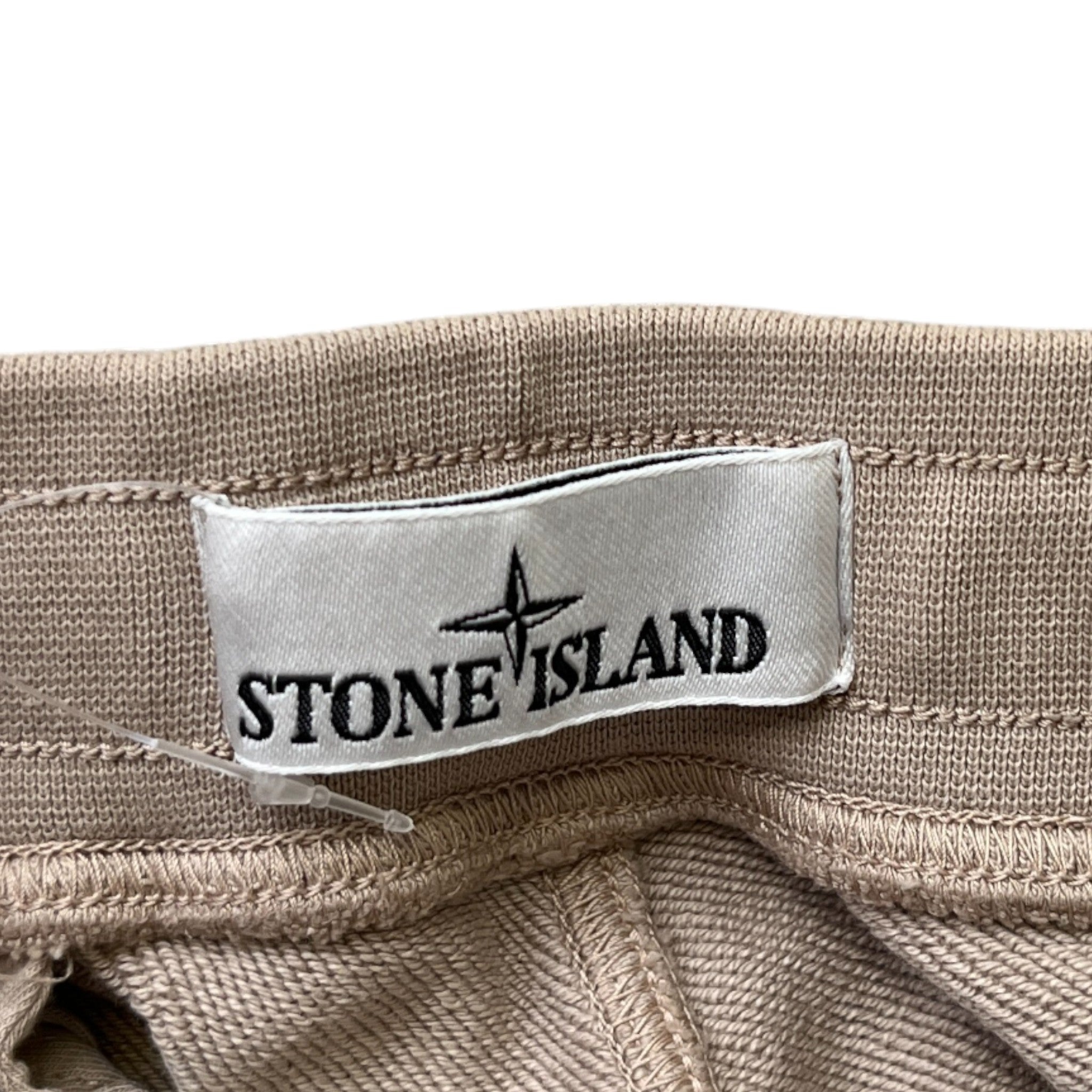 Men's Applique Logo Joggers Beige Size M