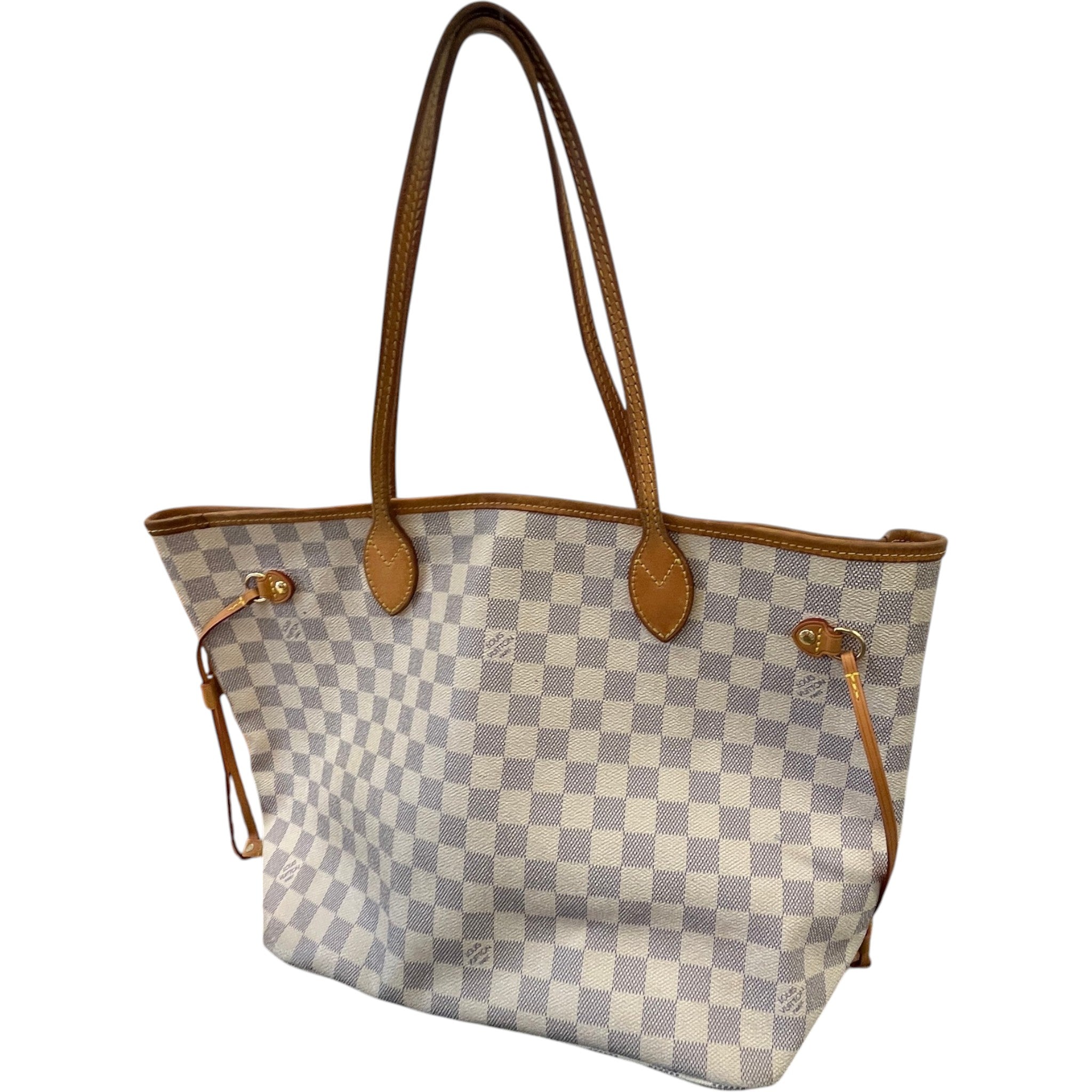 Women's Damier Azur Neverfull Mm Tote Bag White