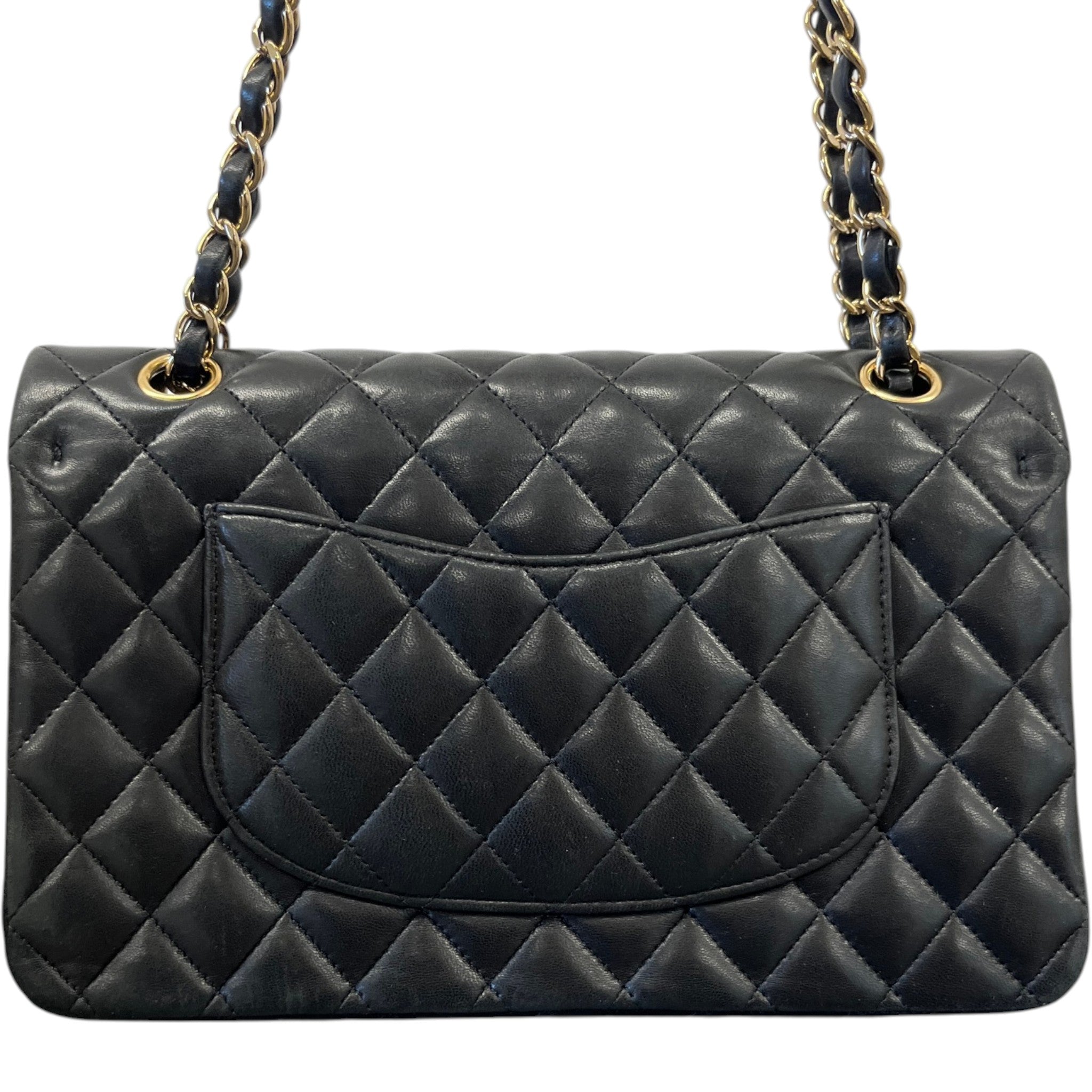 Women's Medium Classic Double Flap Bag Black