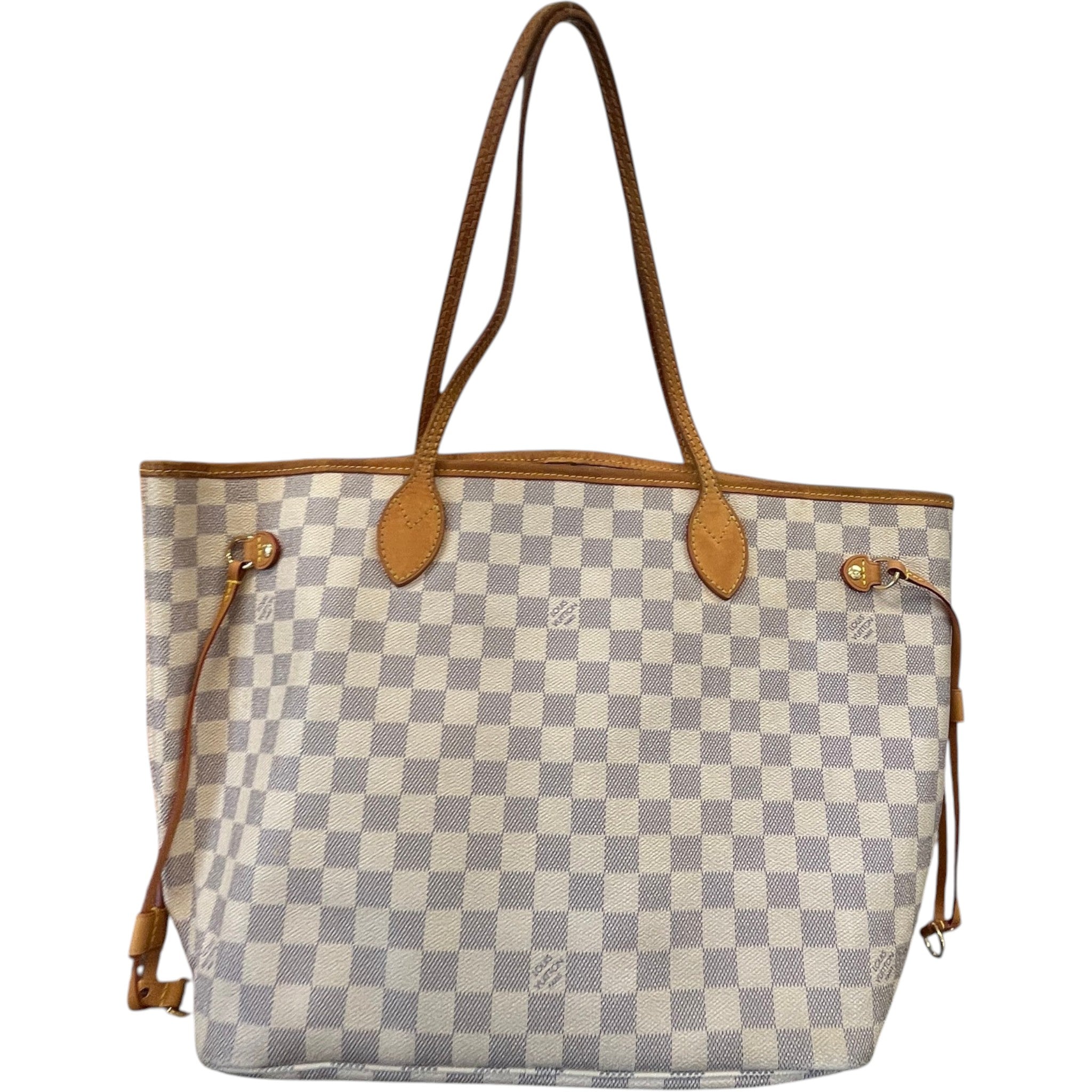 Women's Damier Azur Neverfull Mm Tote Bag White
