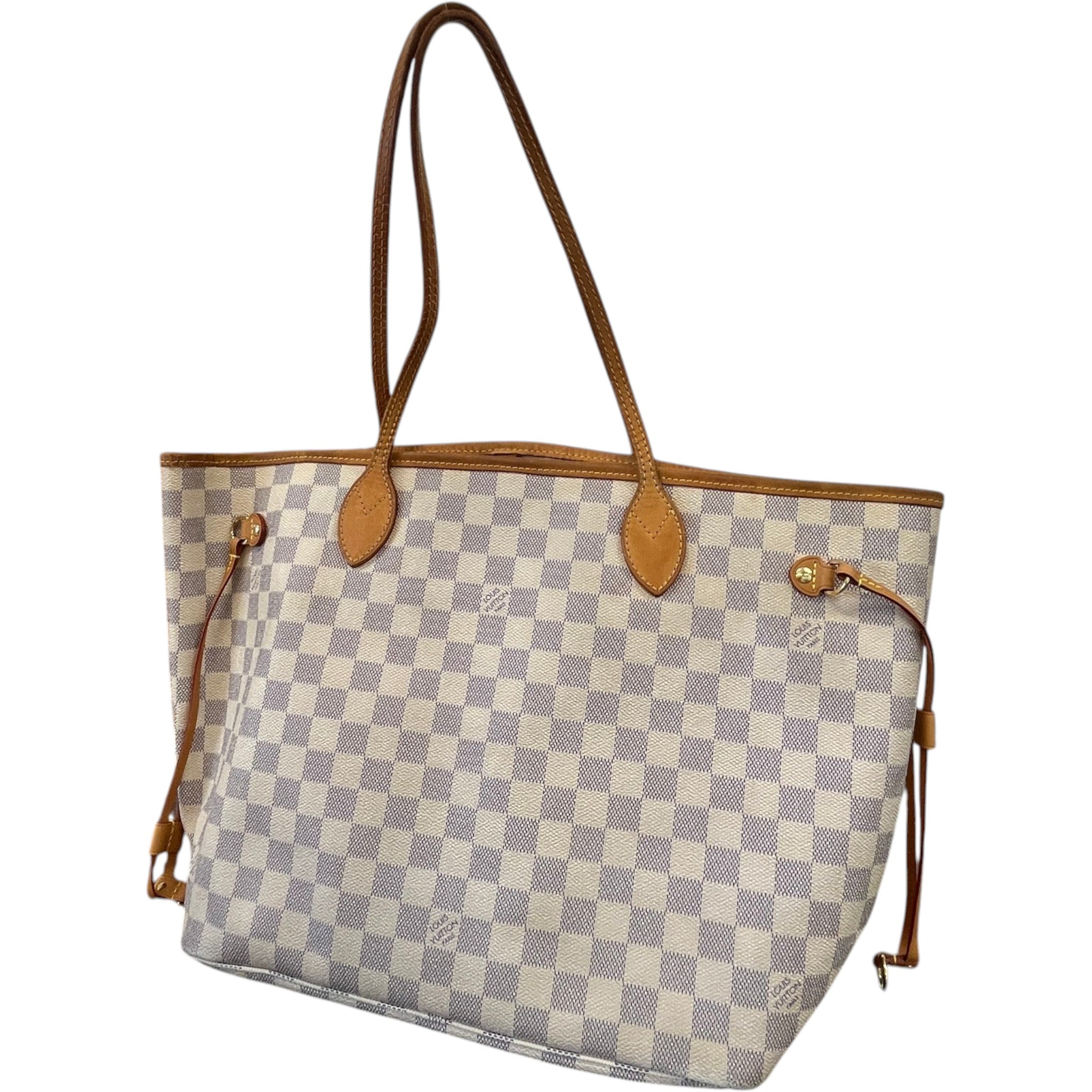 Women's Damier Azur Neverfull Mm Tote Bag White