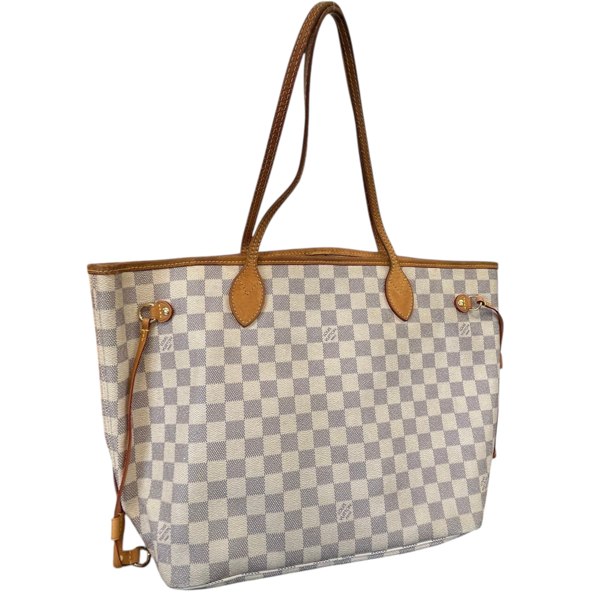 Women's Damier Azur Neverfull Mm Tote Bag White