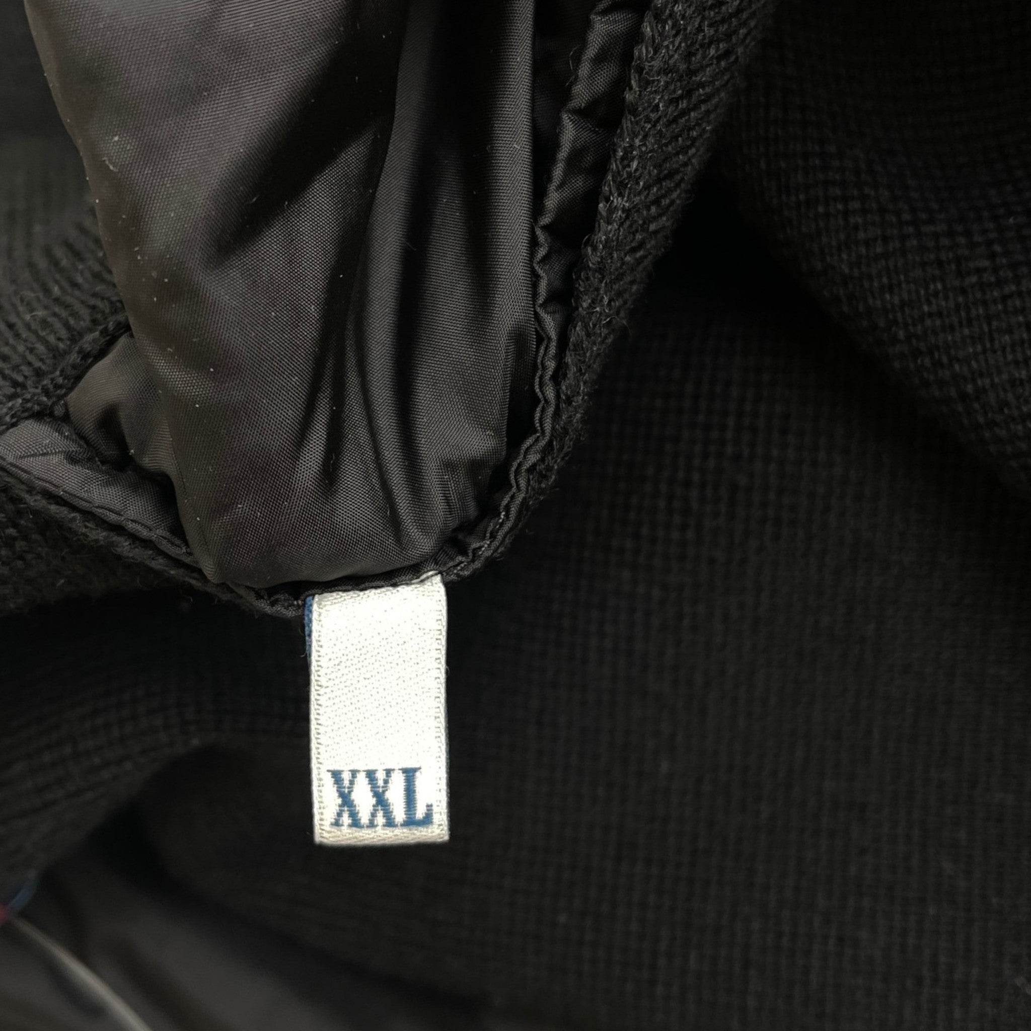 Men's Cardigan Tricot Down Jacket Black Size XXL