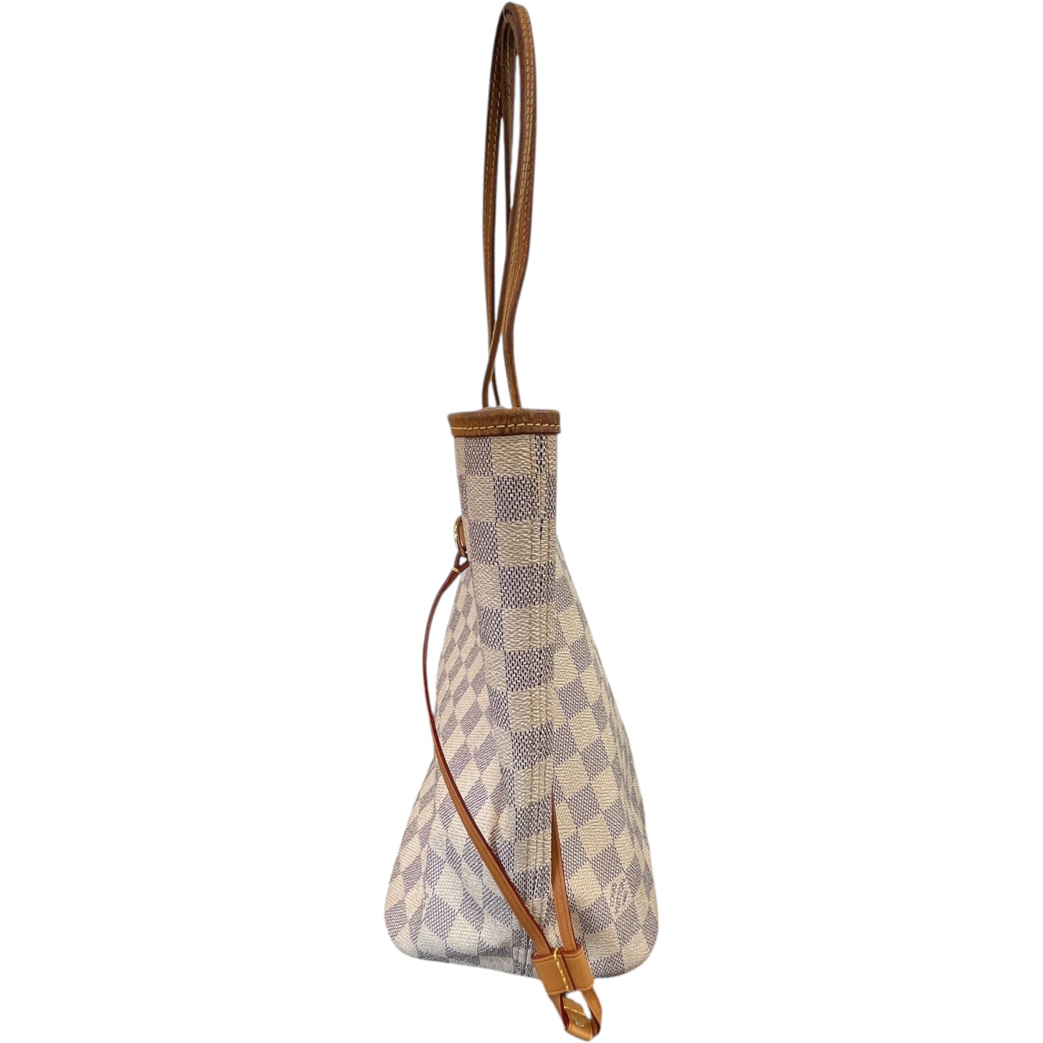 Women's Damier Azur Neverfull Mm Tote Bag White