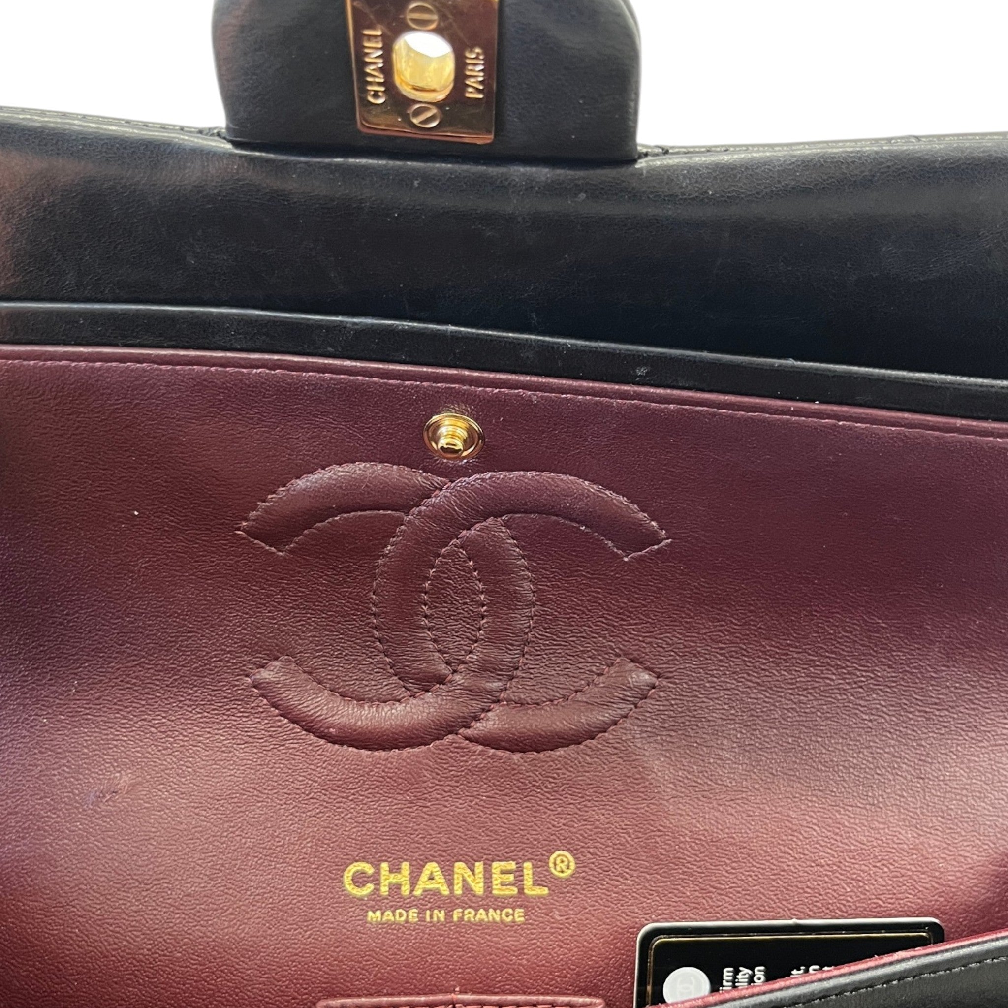 Women's Medium Classic Double Flap Bag Black