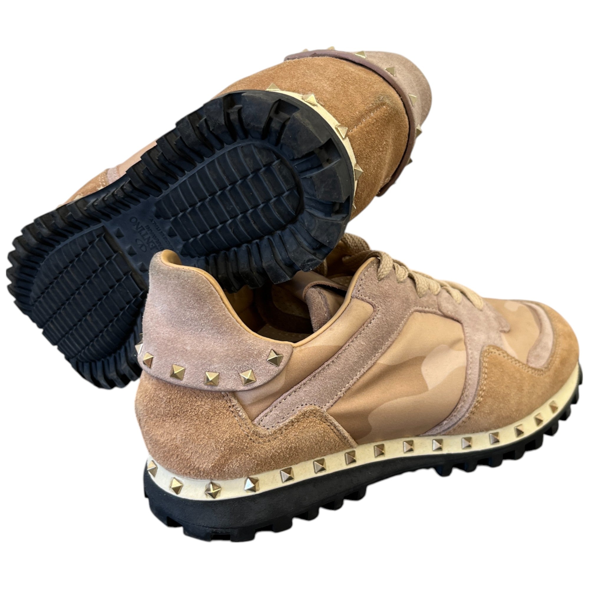 Women's Rockstud Low Trainers Pink Size EU 36 / UK 3