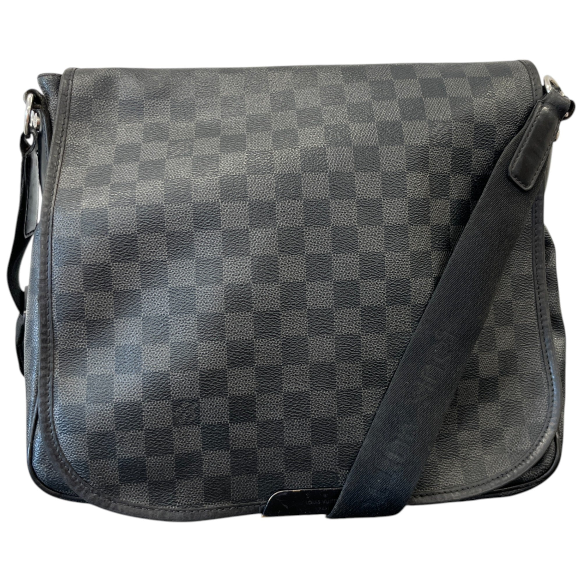 Men's Damier Graphite Messenger Bag Grey
