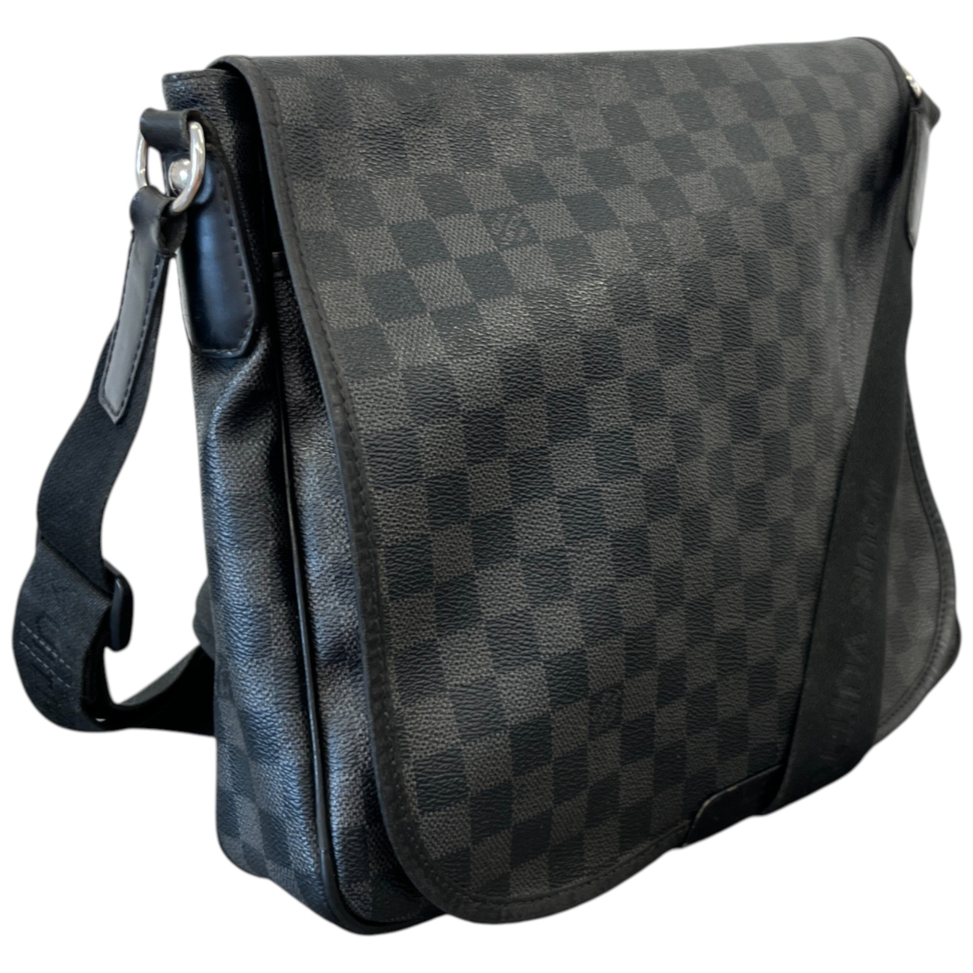 Men's Damier Graphite Messenger Bag Grey