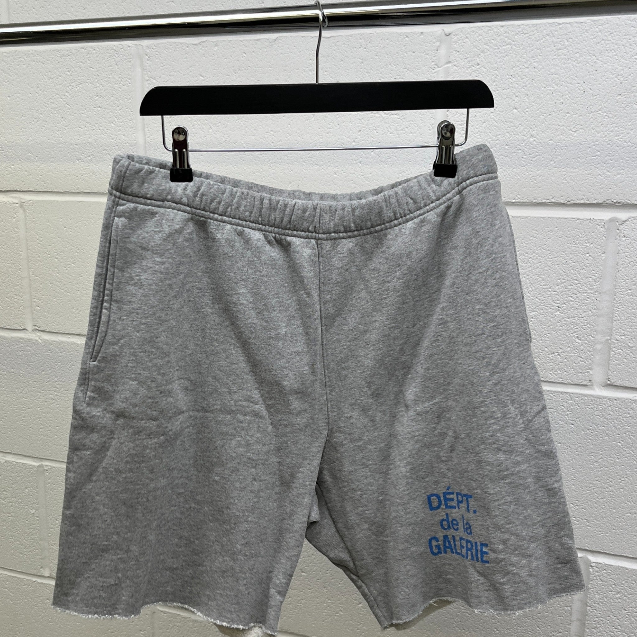 Men's Logo Print Shorts Grey Size L