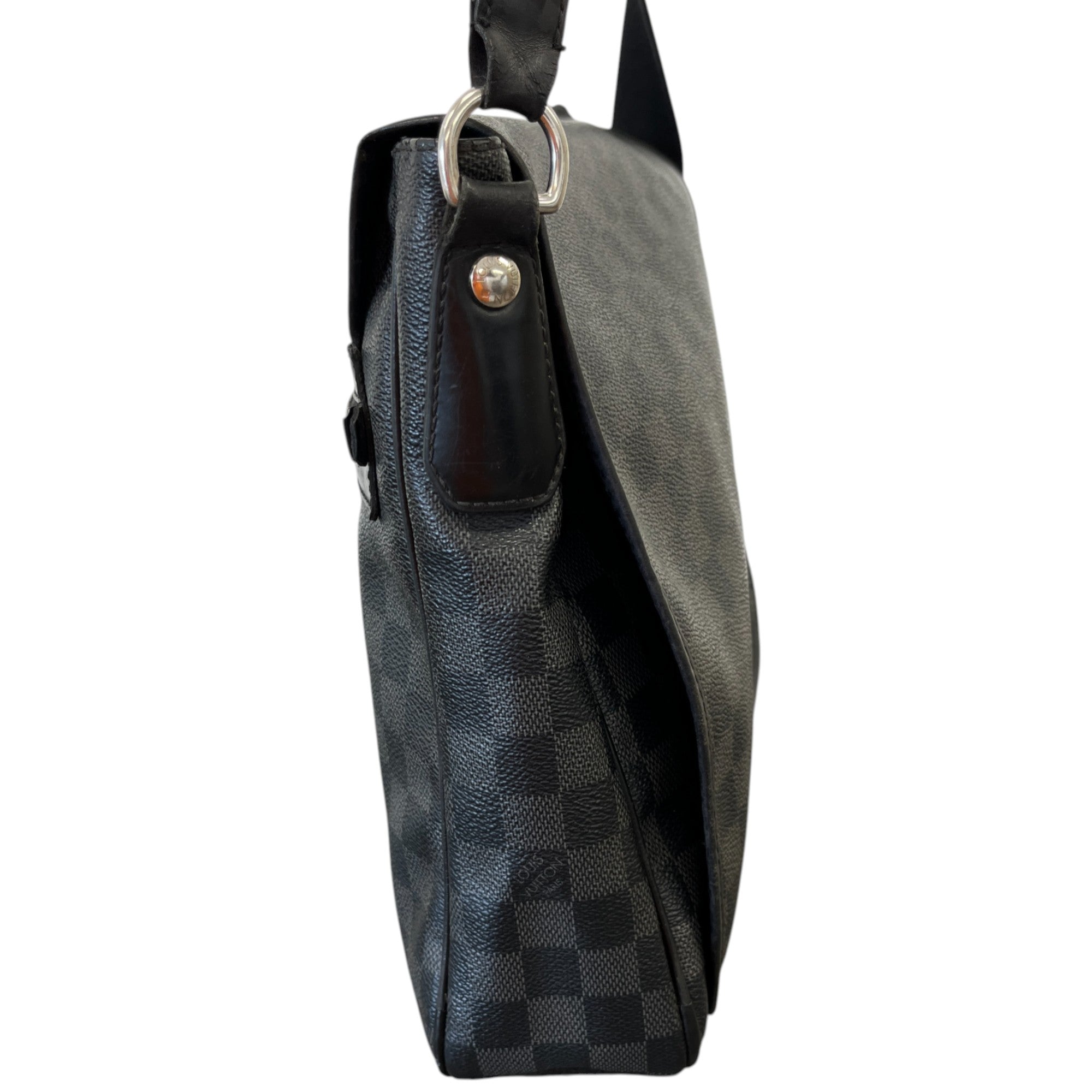 Men's Damier Graphite Messenger Bag Grey