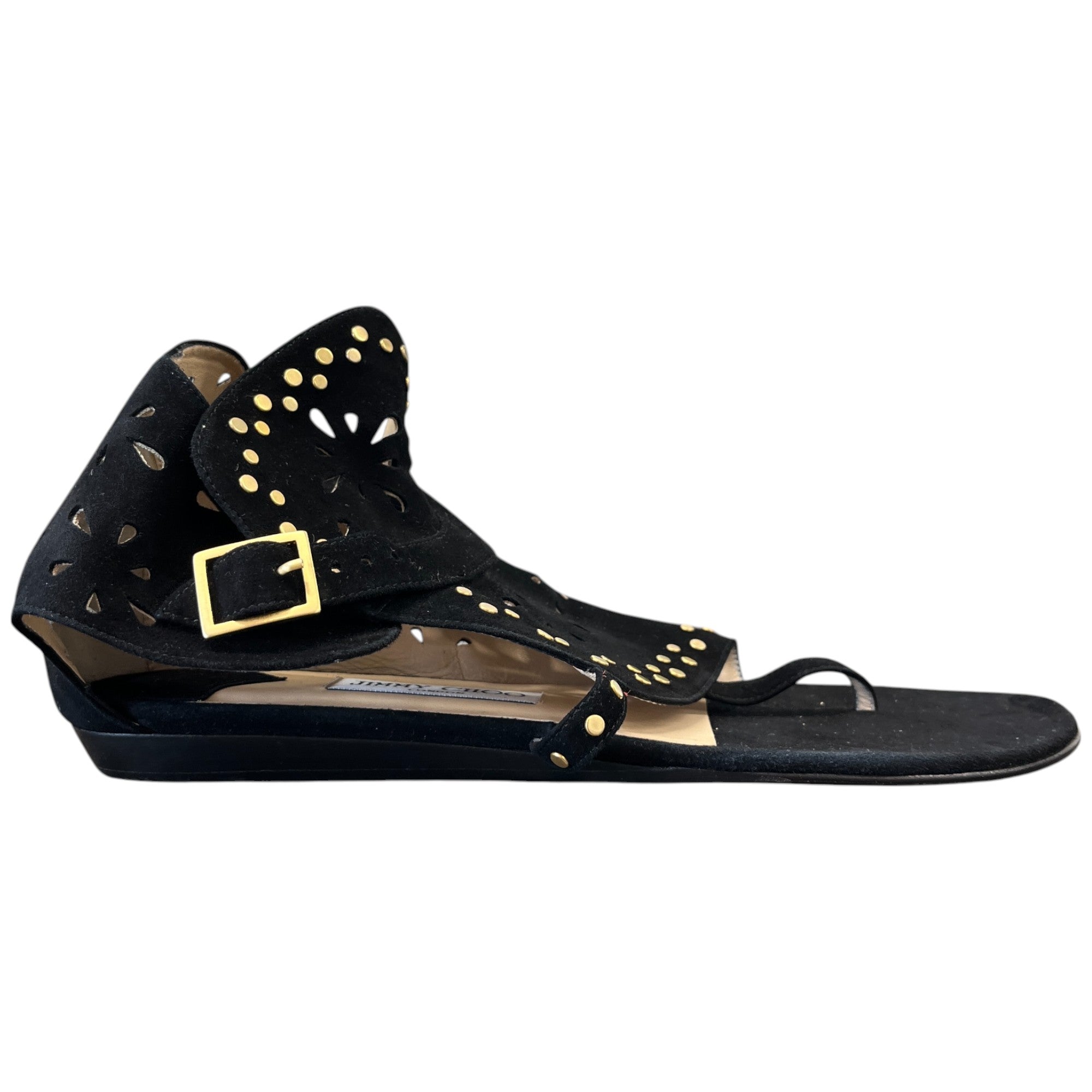 Women's Perforated Sandals Black Size EU 40 / UK 7