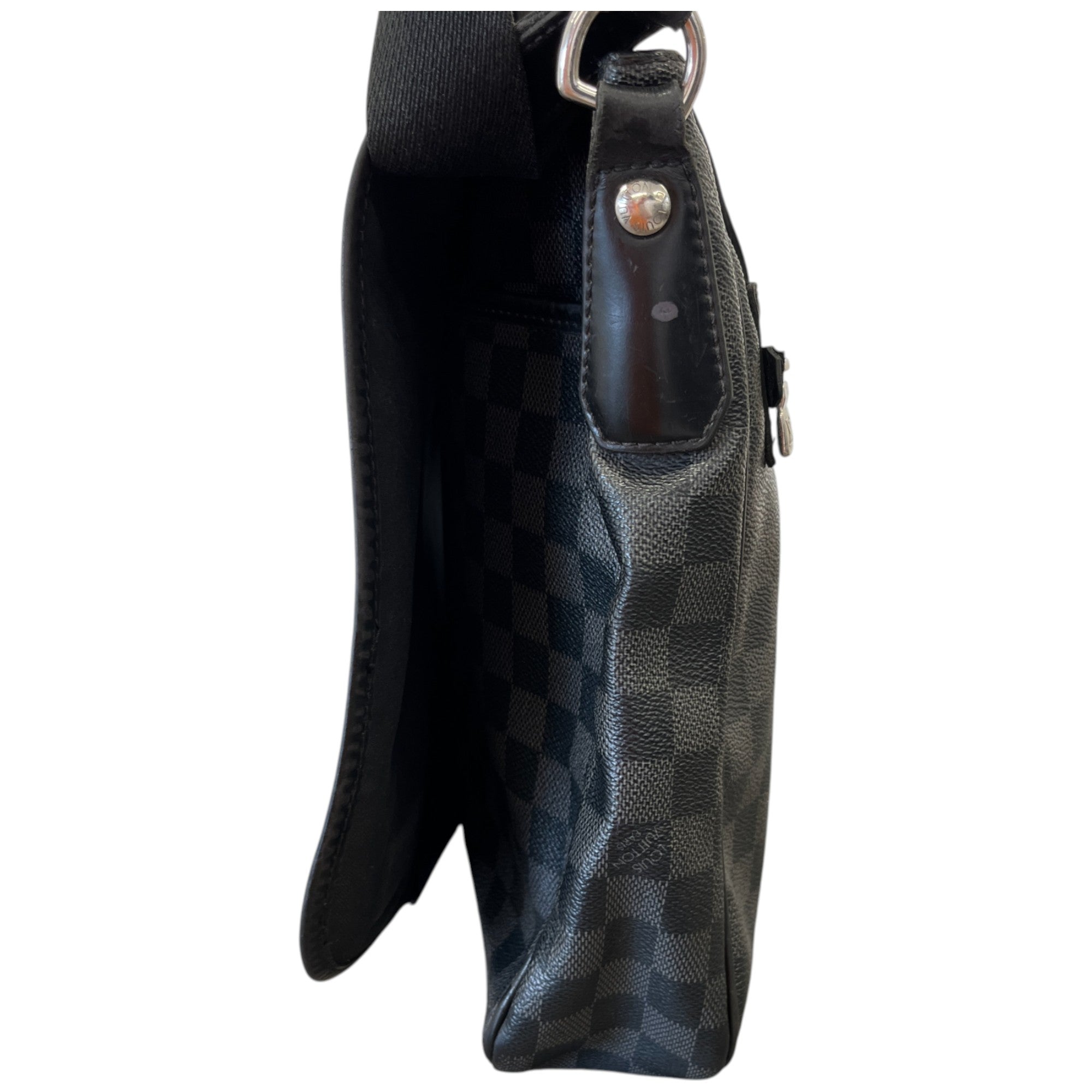 Men's Damier Graphite Messenger Bag Grey