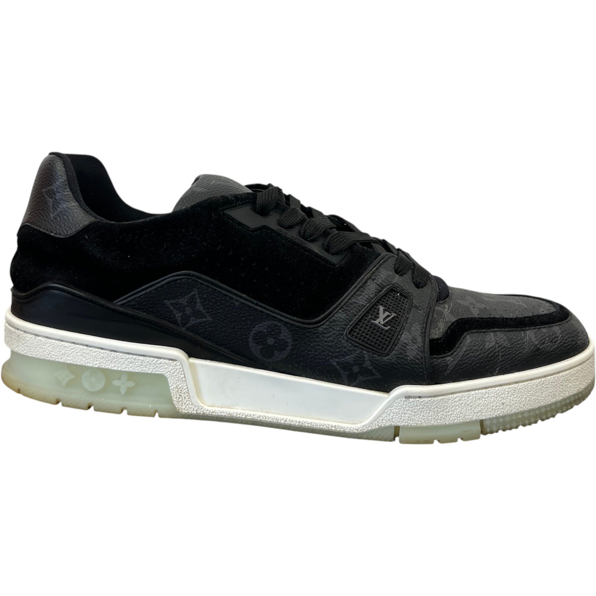 Men's Monogram Eclipse Lv Low Trainers Charcoal Size EU 43 / UK 9