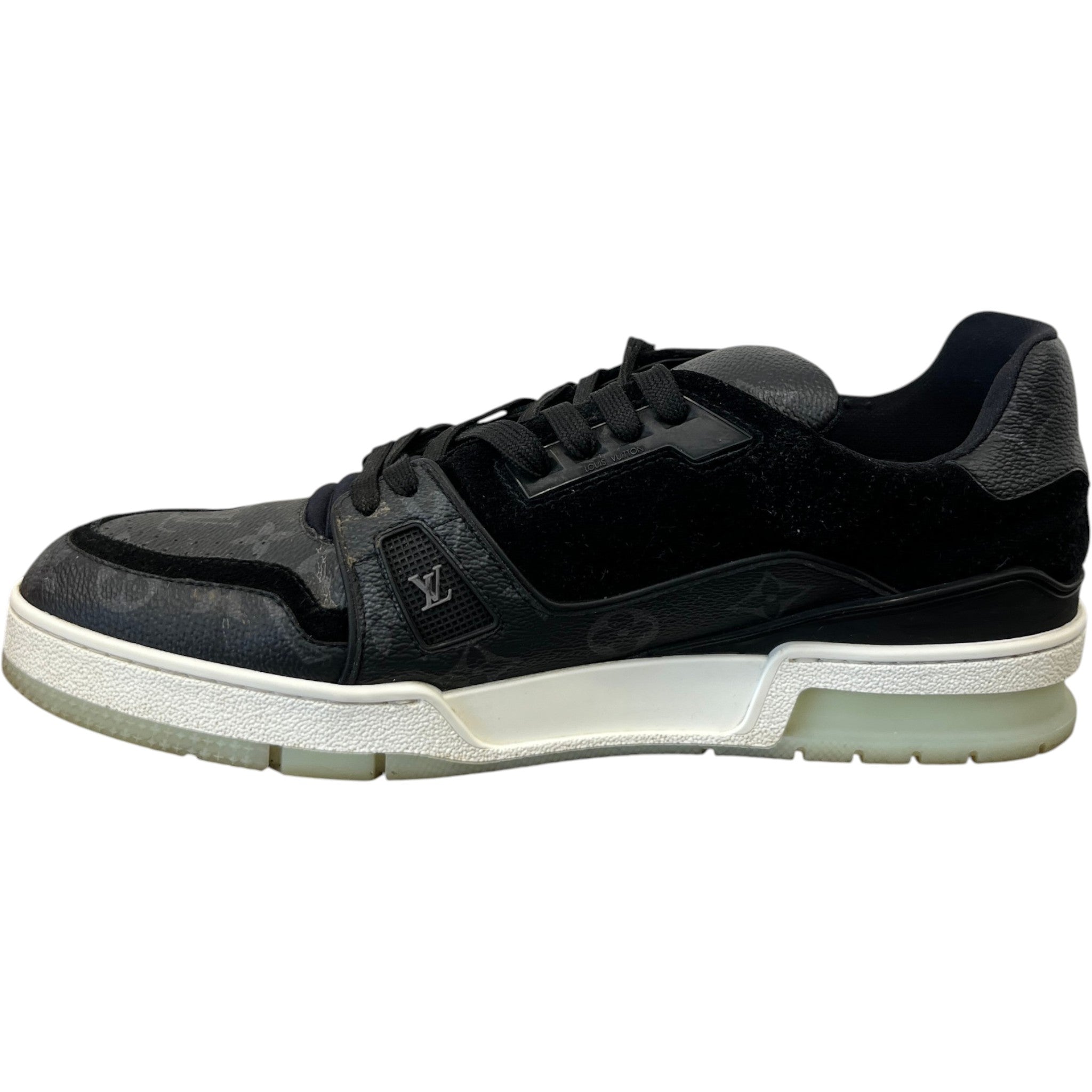 Men's Monogram Eclipse Lv Low Trainers Charcoal Size EU 43 / UK 9