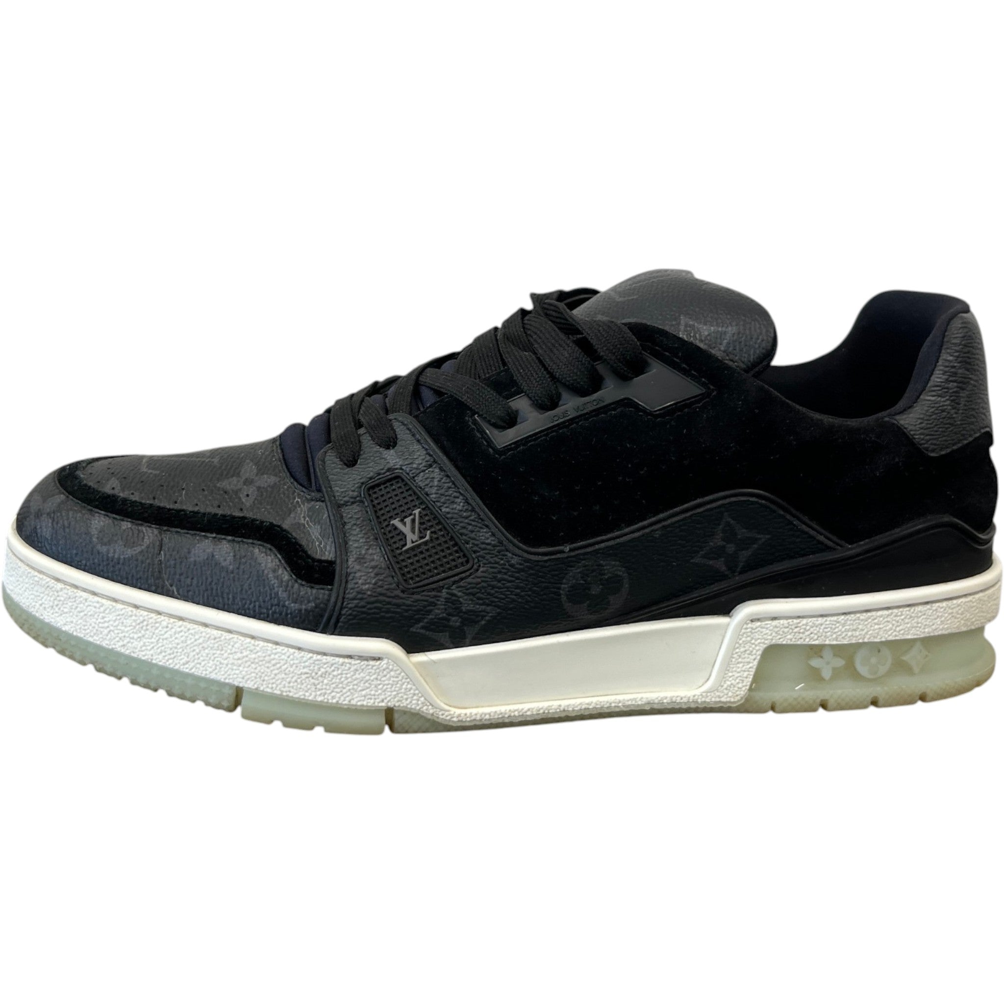 Men's Monogram Eclipse Lv Low Trainers Charcoal Size EU 43 / UK 9
